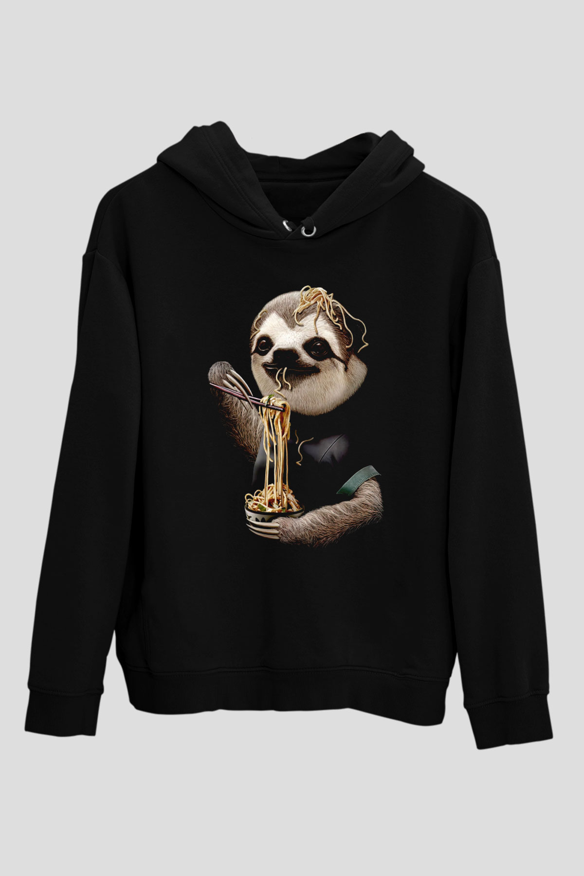 Yavaş Yeme YarışmasıSiyah  Unisex Hoodie