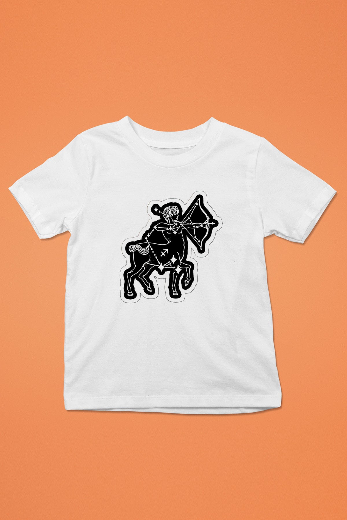 Yay Burcu Baskılı Beyaz Unisex Beyaz Çocuk Tişört - Tshirt