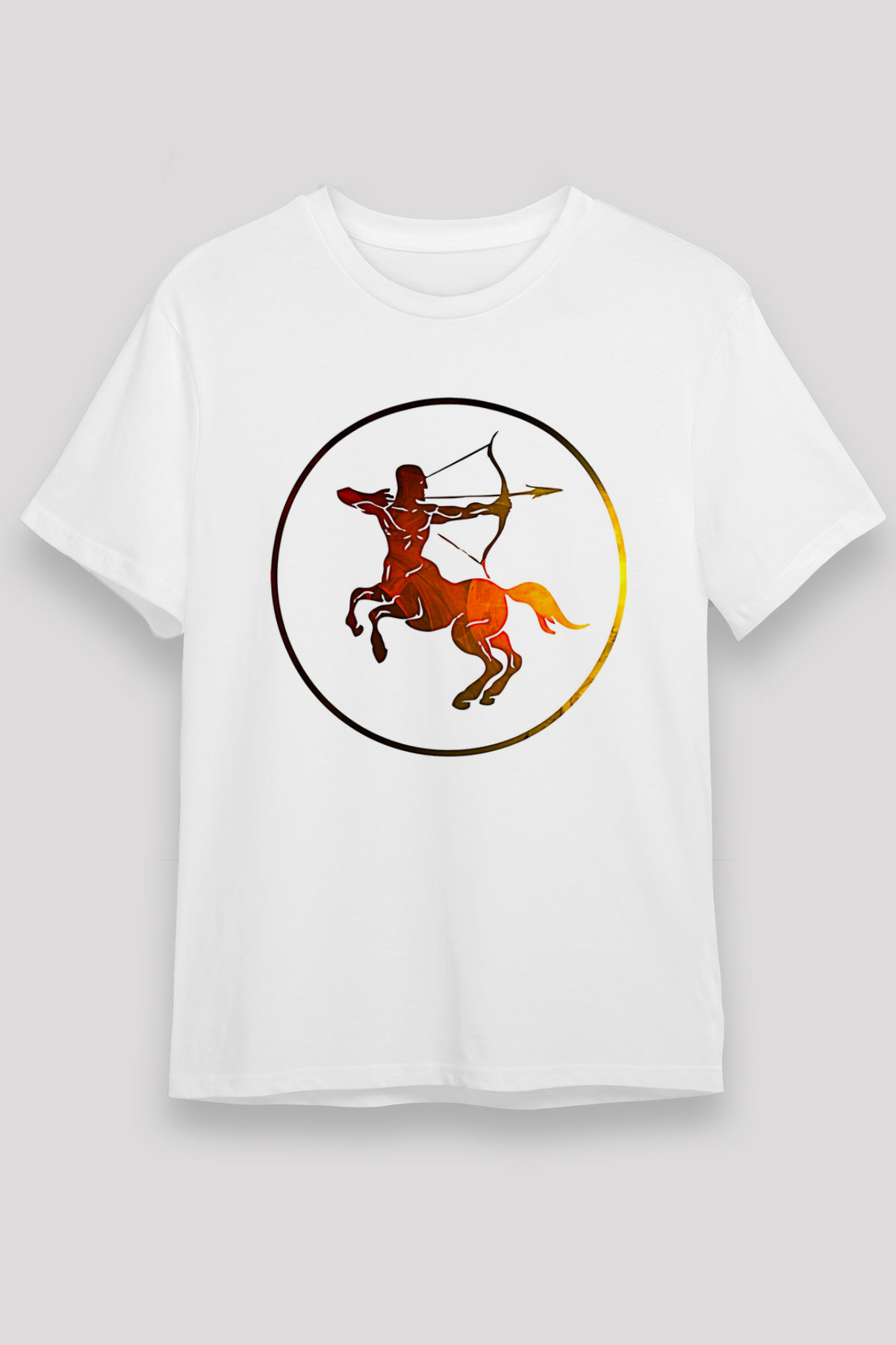 Yay Burcu Unisex Baskılı Beyaz Tişört - Tshirt