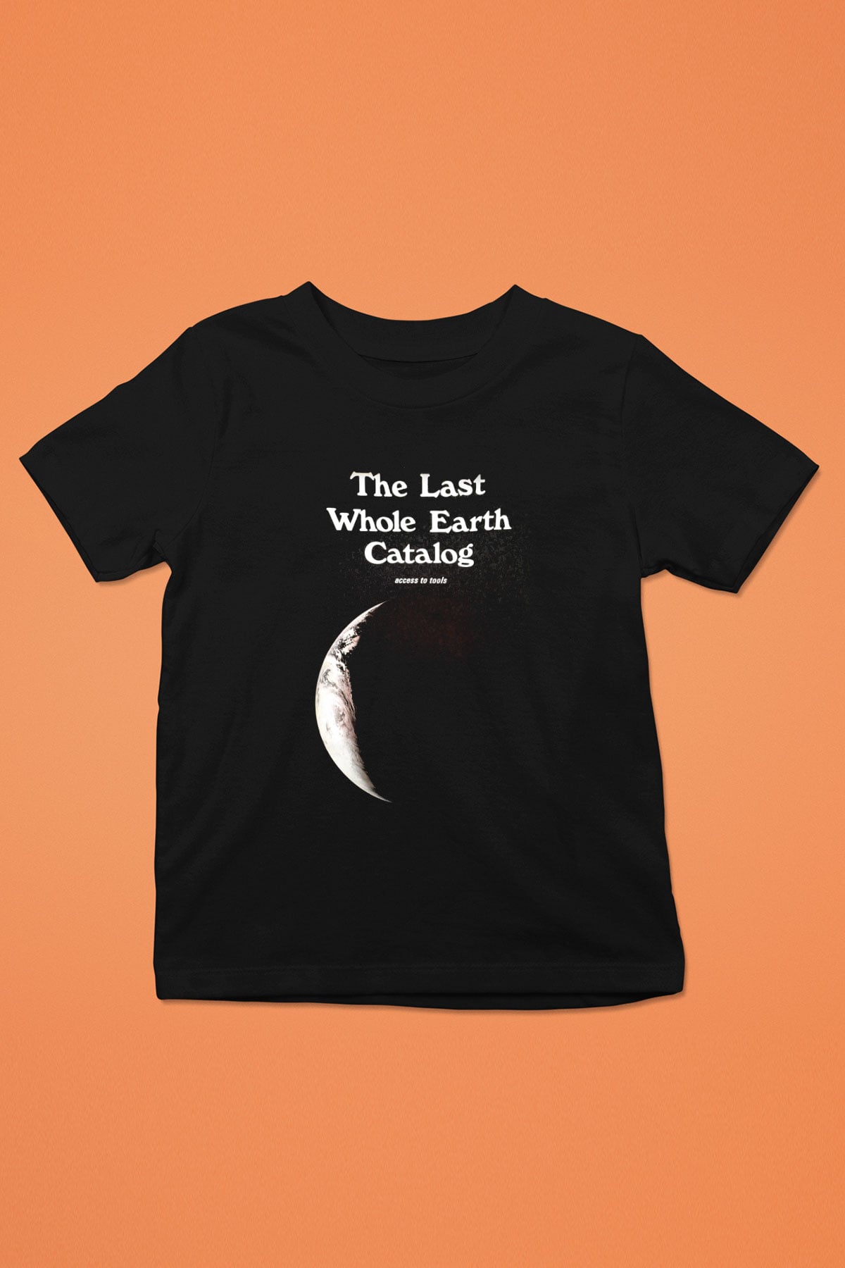 Yer yüzü Siyah Unisex Çocuk Tişört