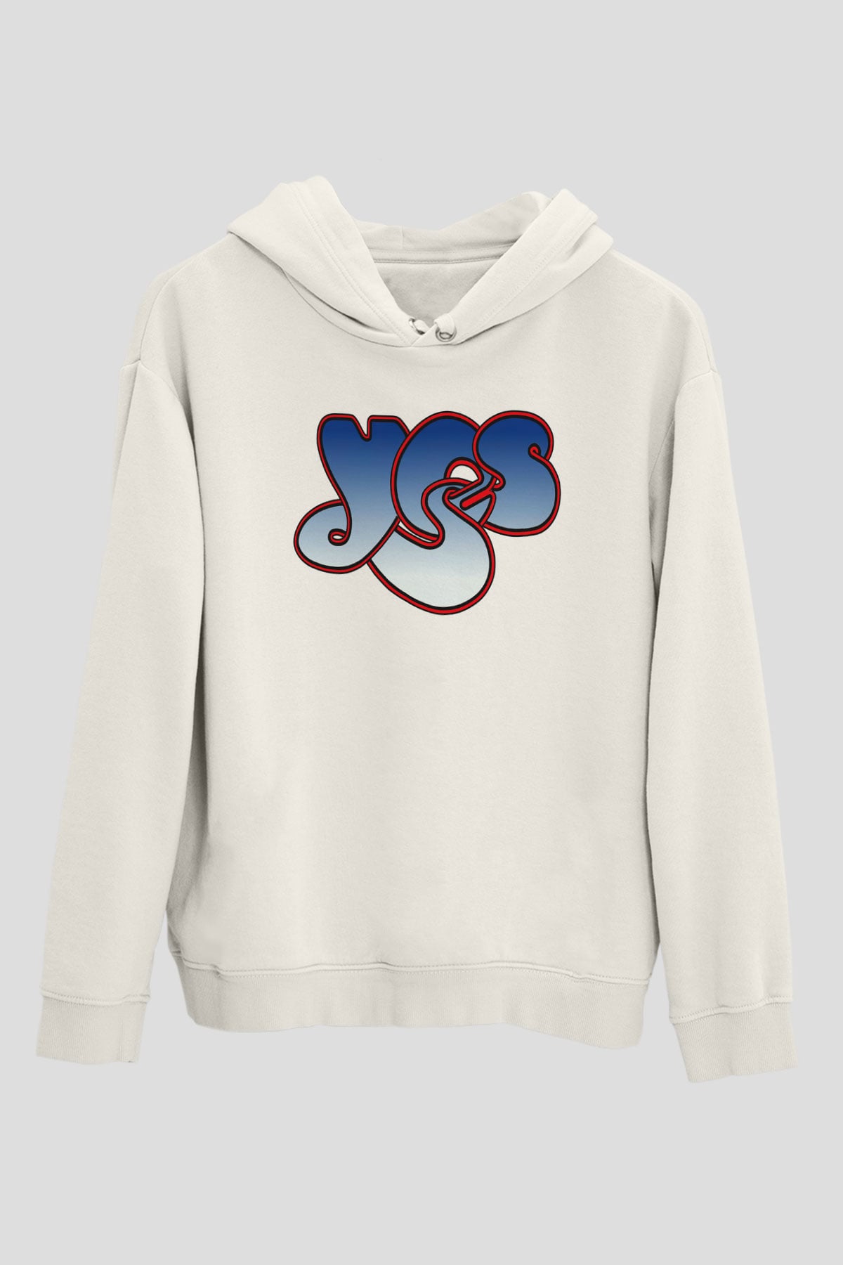 Yes Beyaz Unisex Hoodie