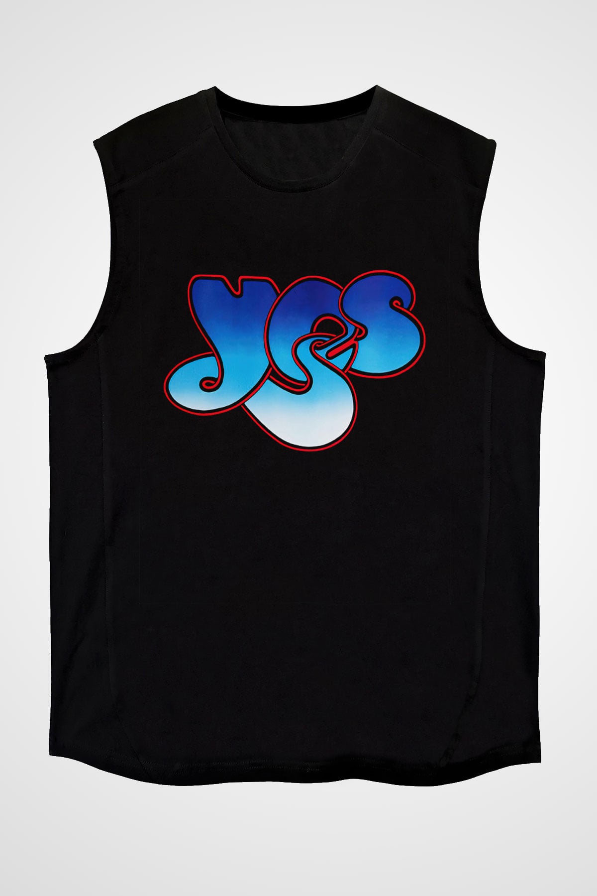Yes Siyah Unisex Kolsuz Tişört