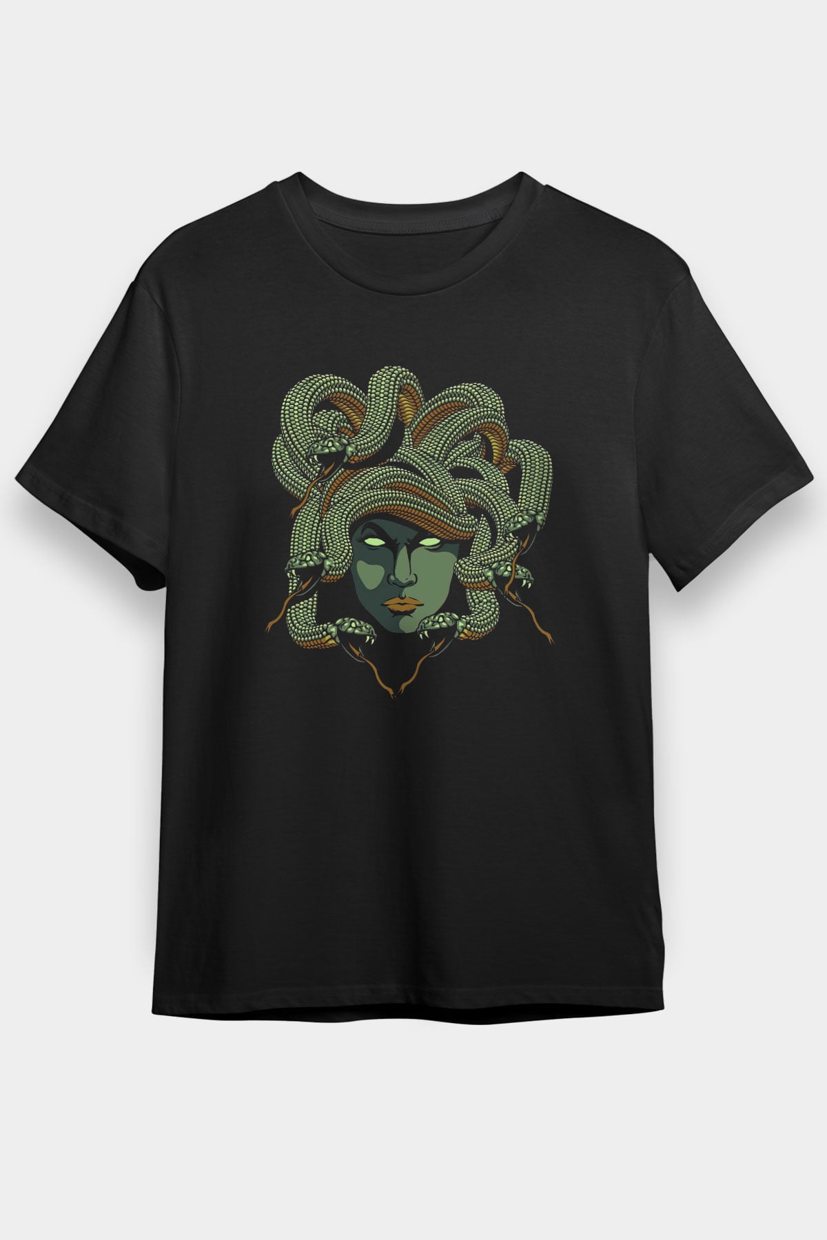 Yılan Siyah Unisex Tişört T-Shirt - TişörtFabrikası