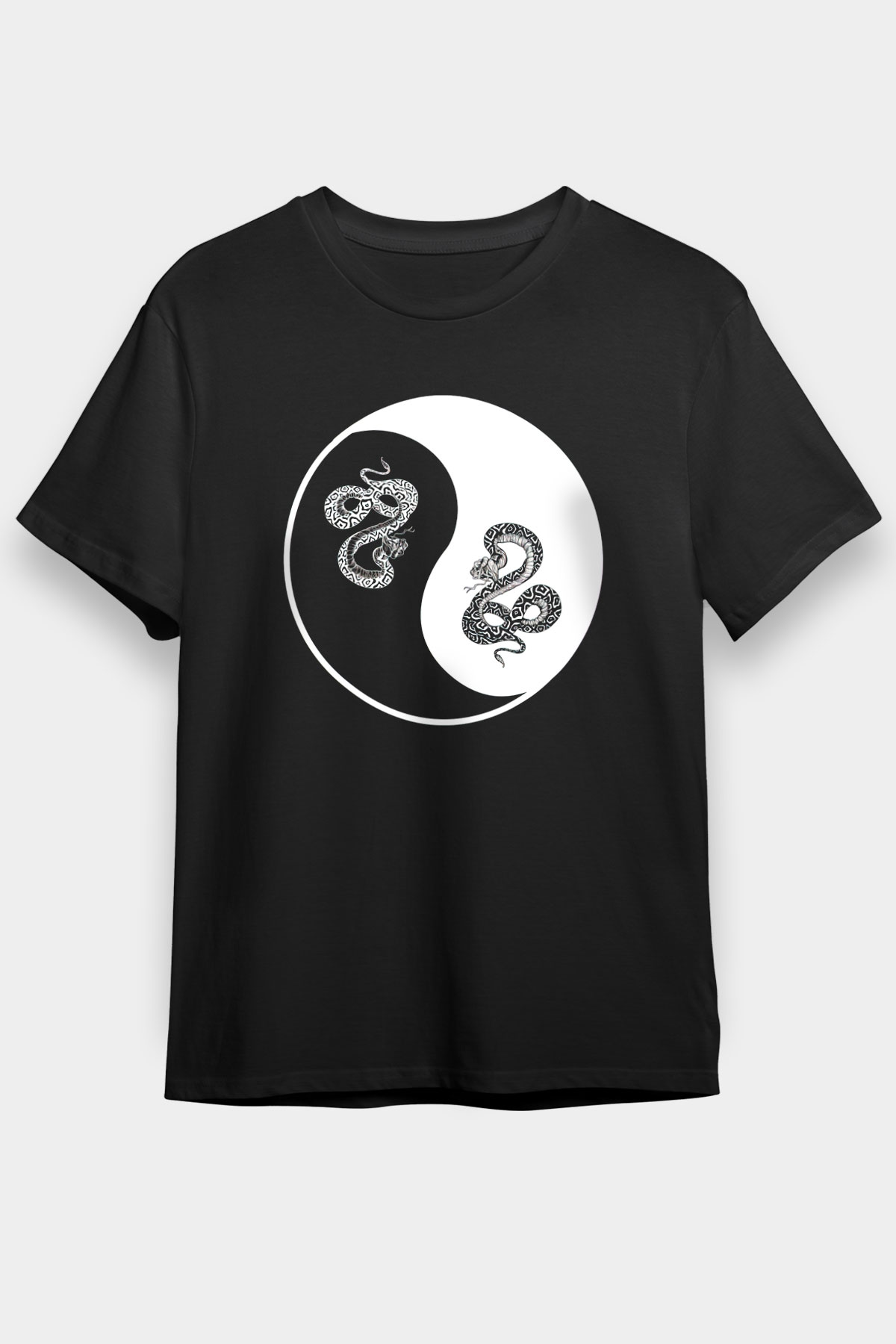 Yılan Siyah Unisex Tişört T-Shirt - TişörtFabrikası