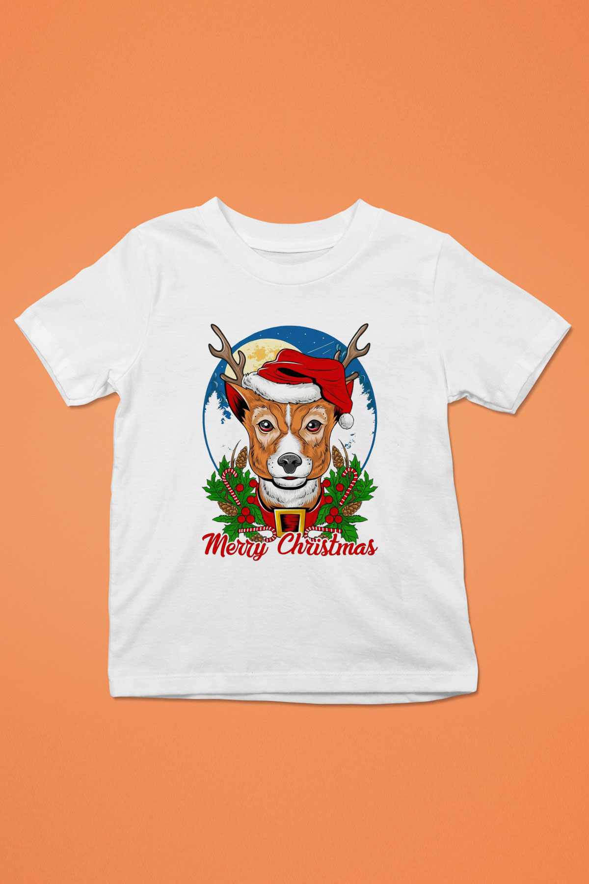 Yılbaşı Beyaz Unisex Çocuk Tişört
