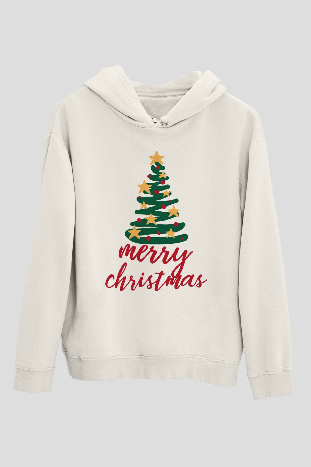 Yılbaşı Beyaz Unisex Hoodie