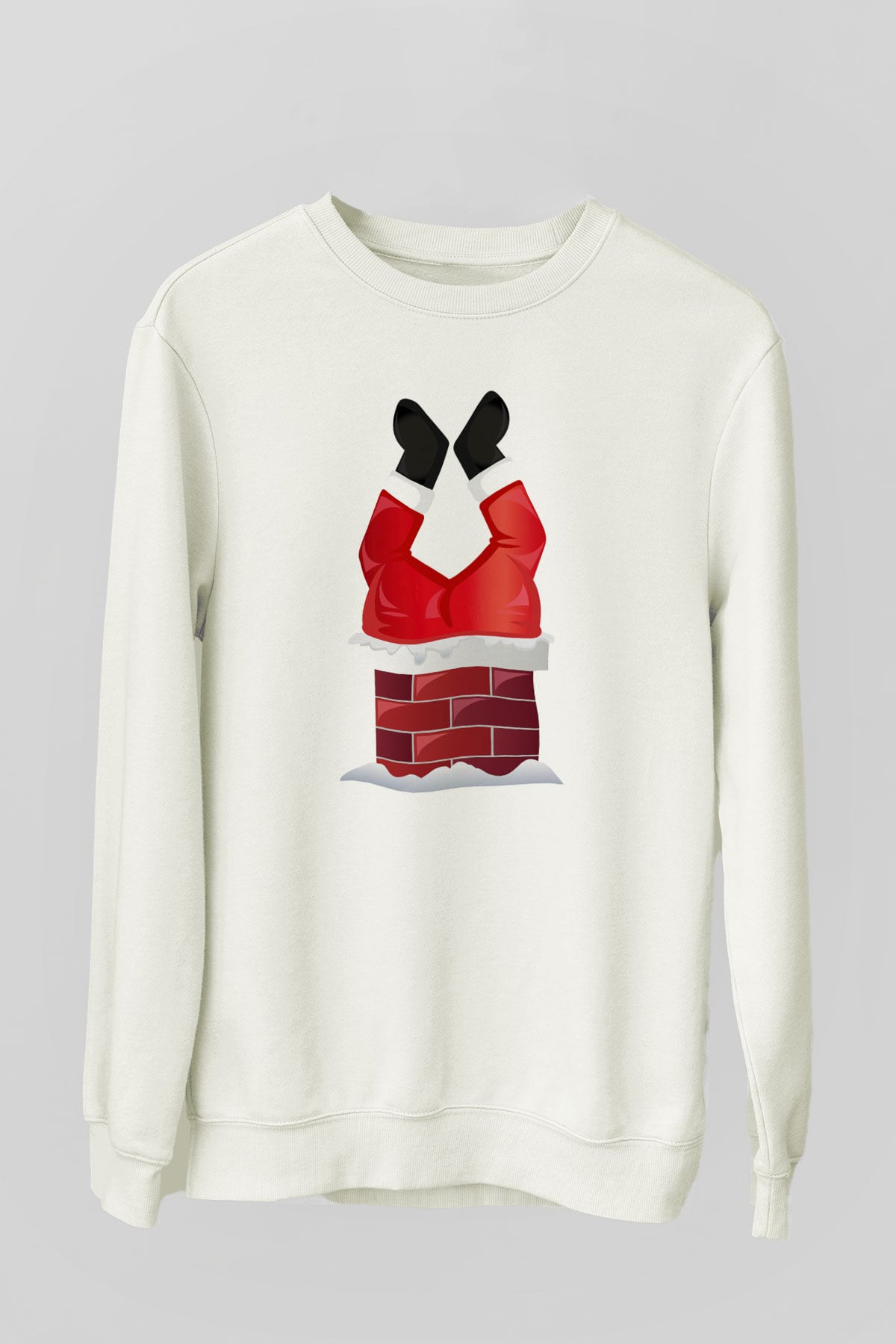 Yılbaşı Beyaz Unisex Sweatshirt