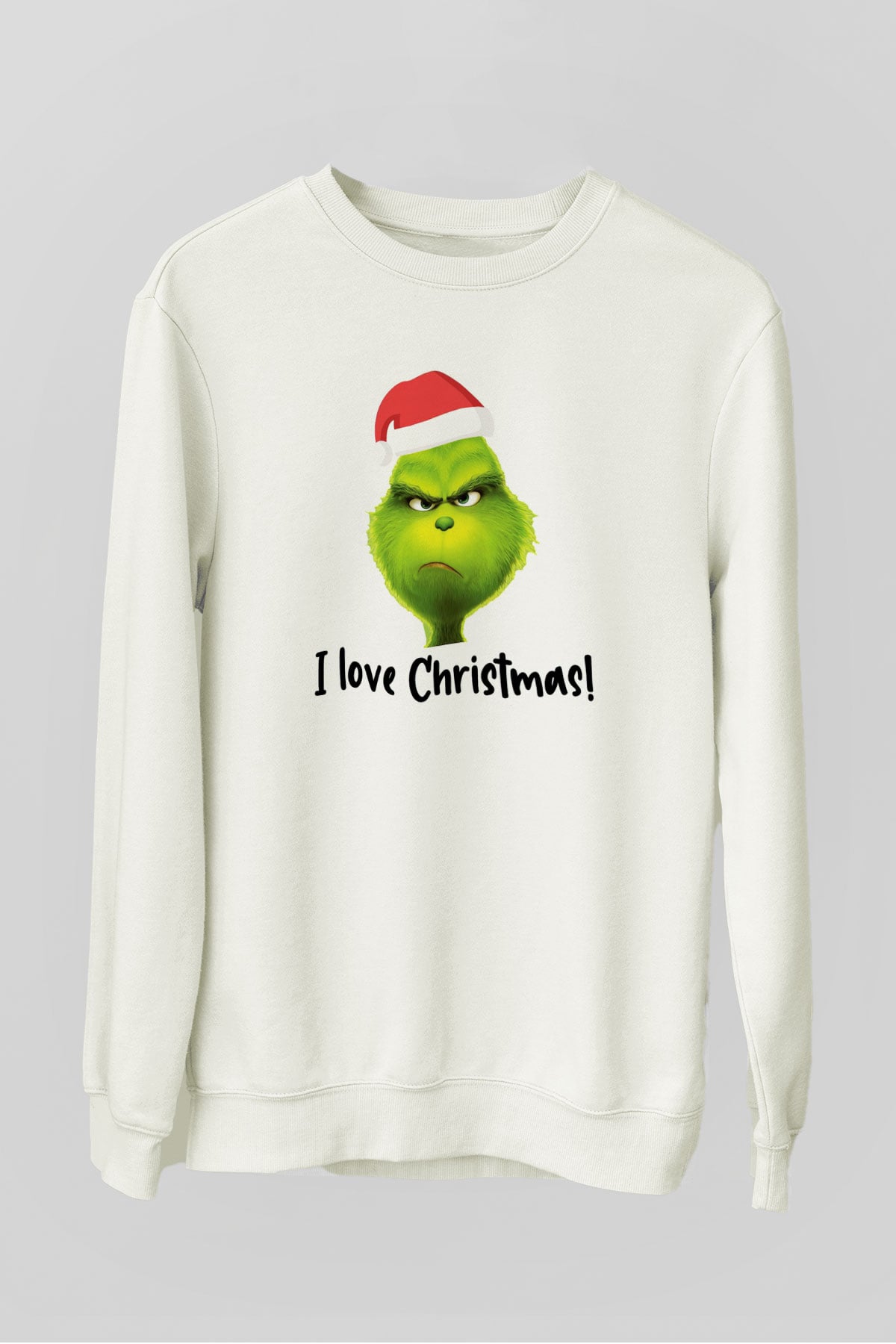 Yılbaşı Beyaz Unisex Sweatshirt