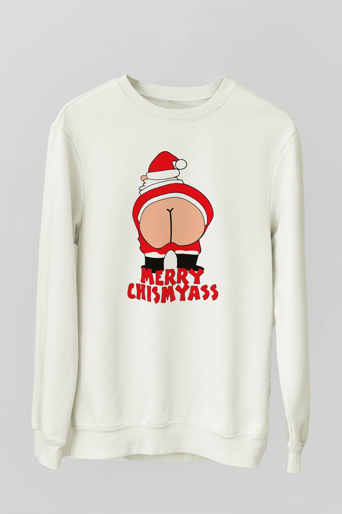 Yılbaşı Beyaz Unisex Sweatshirt