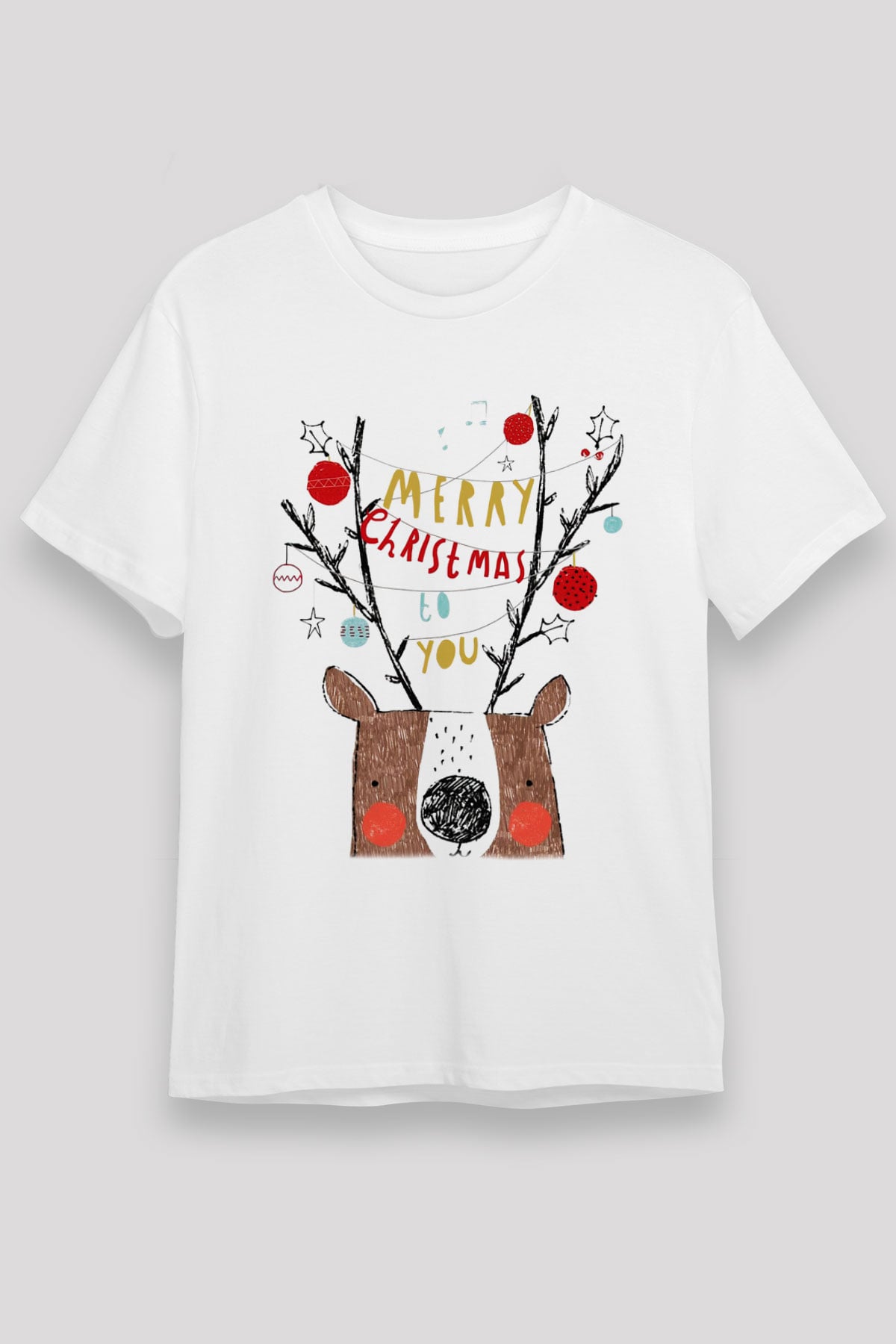 Yılbaşı Beyaz Unisex Tişört T-Shirt - TişörtFabrikası