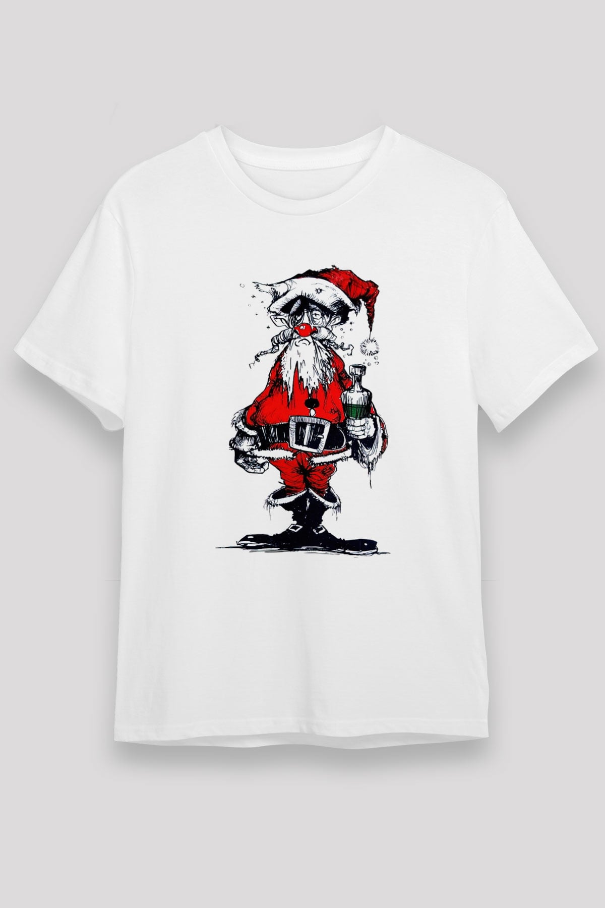 Yılbaşı Beyaz Unisex Tişört T-Shirt - TişörtFabrikası