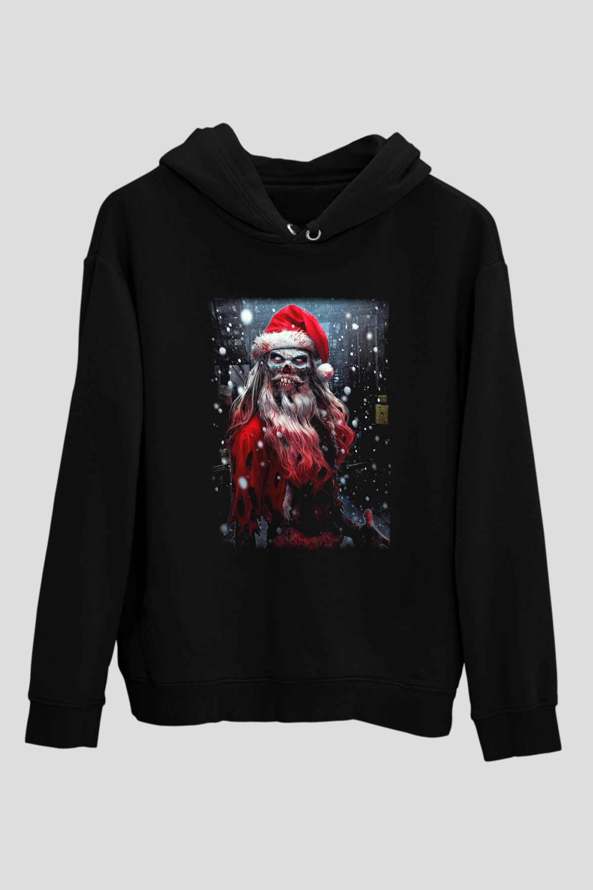 Yılbaşı Siyah Unisex Hoodie