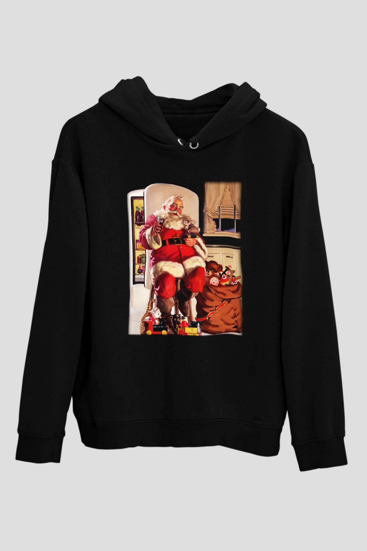 Yılbaşı Siyah Unisex Hoodie