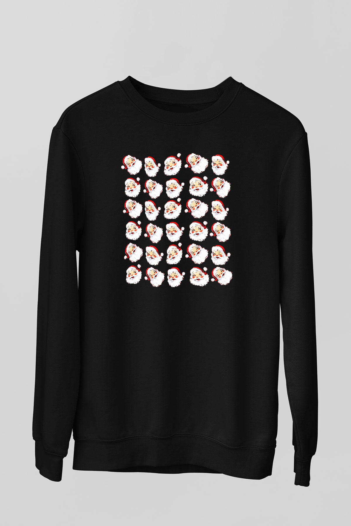 Yılbaşı Siyah Unisex Sweatshirt