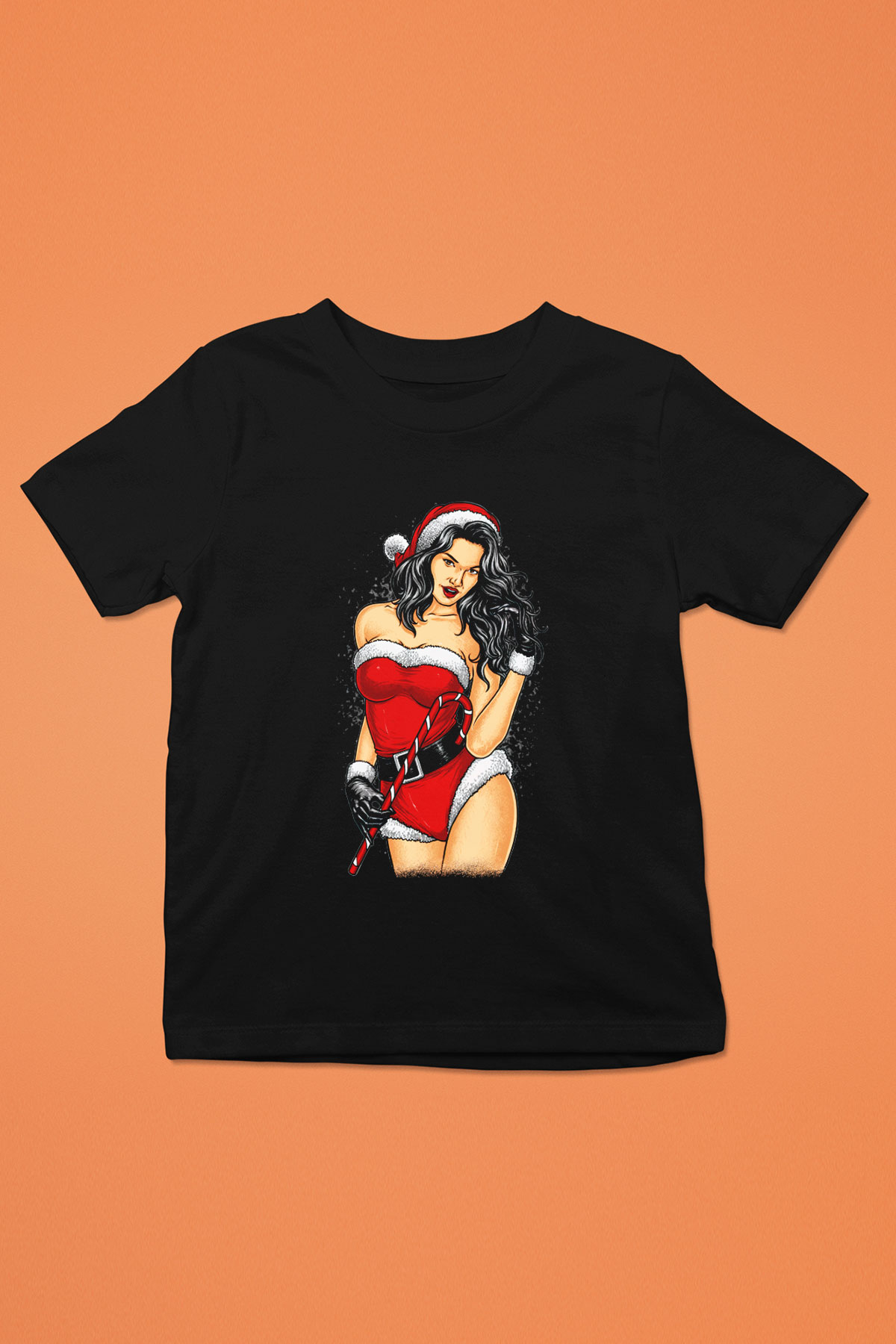 Yılbaşı Yeni Yıl Baskılı Siyah Unisex Çocuk Tişört