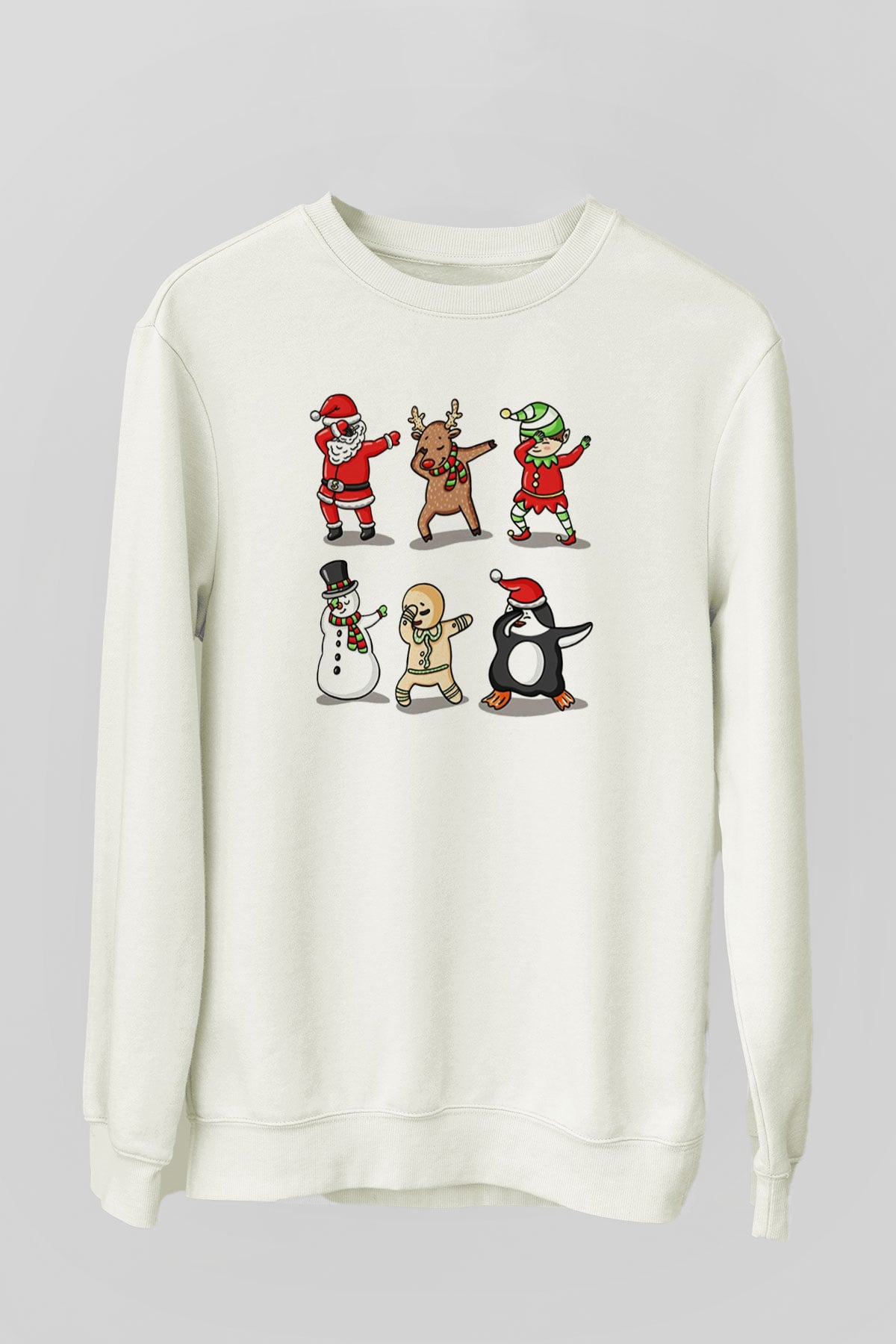 Yılbaşı Yeni Yıl Christmas Beyaz Unisex Sweatshirt