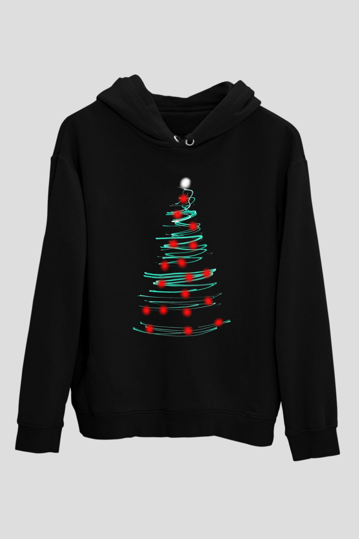 Yılbaşı Yeni Yıl Christmas Siyah Unisex Hoodie