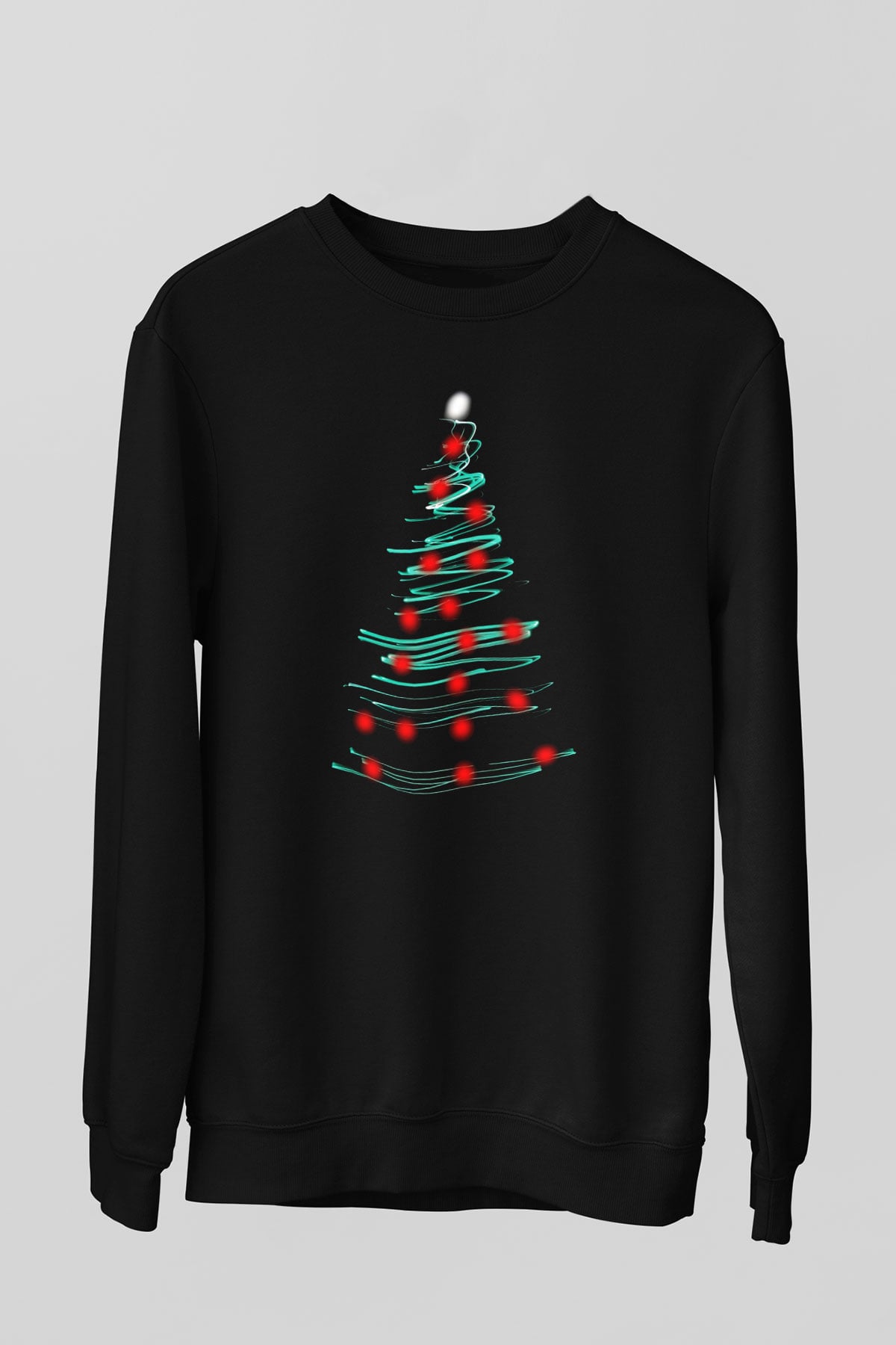 Yılbaşı Yeni Yıl Christmas Siyah Unisex Sweatshirt