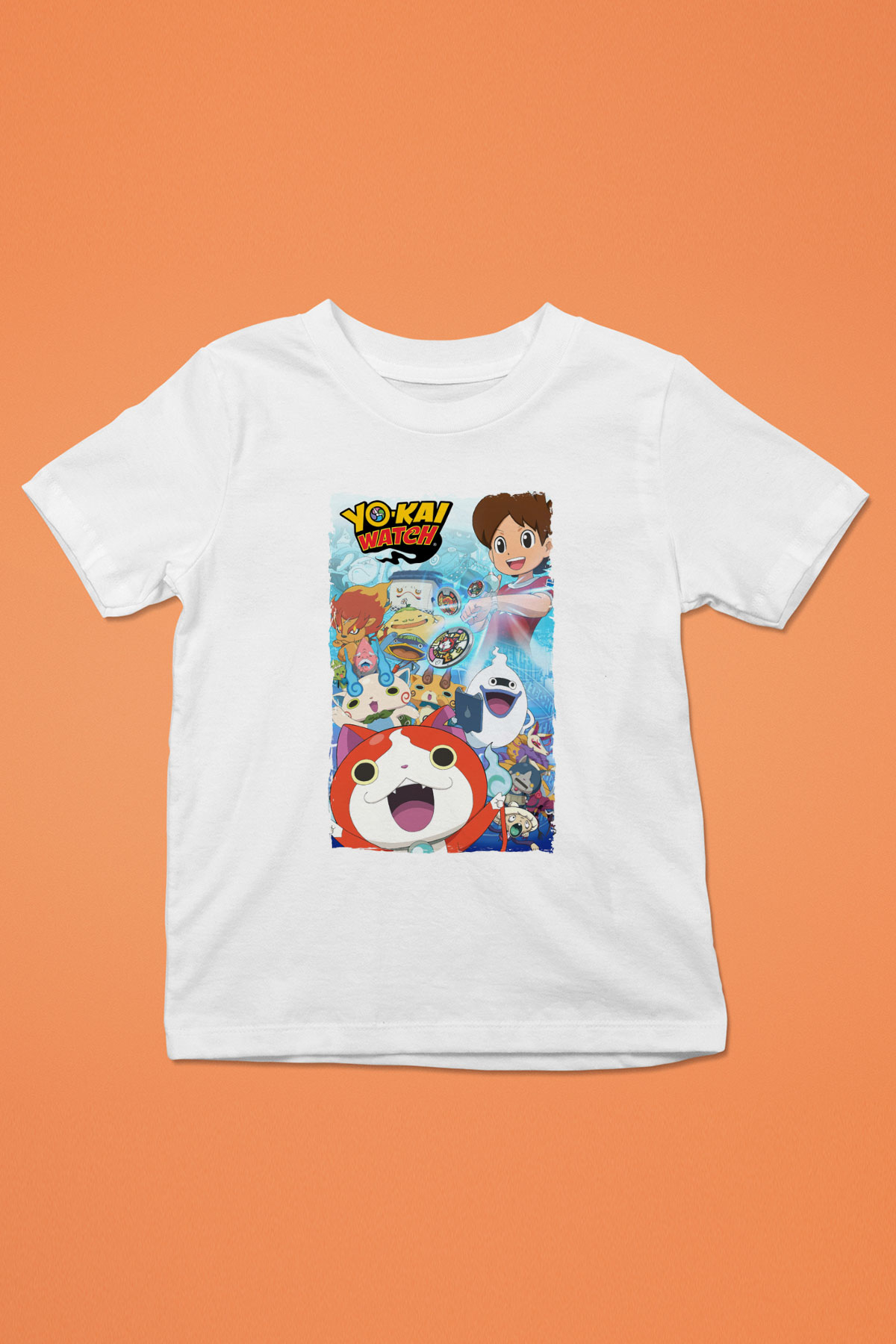 Yo-kai Watch Beyaz Unisex Çocuk Tişört
