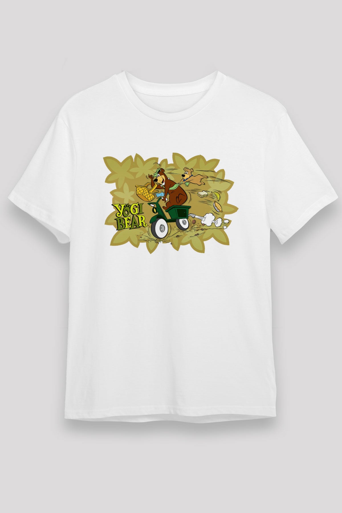 Yogi Bear Ayı Yogi Beyaz Unisex Tişört
