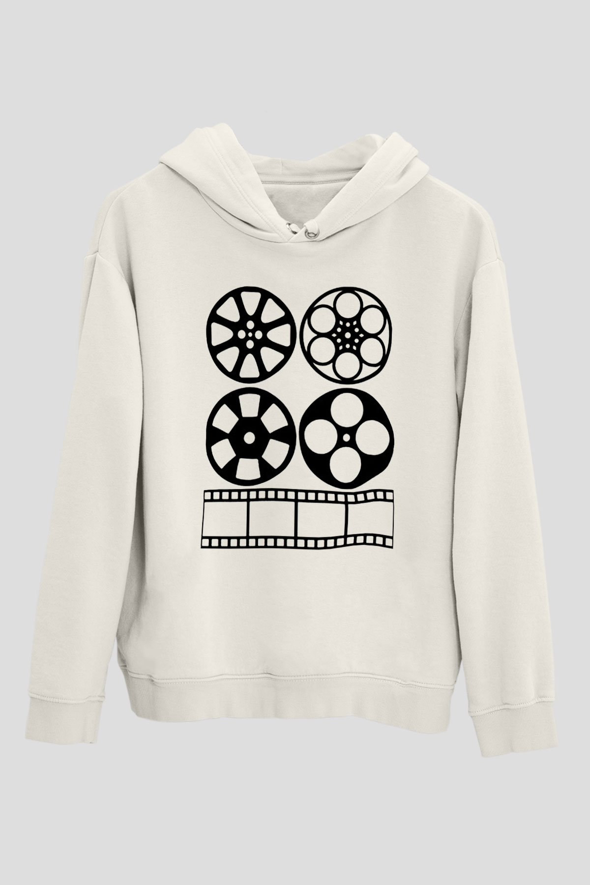 Yönetmen Beyaz Unisex Hoodie