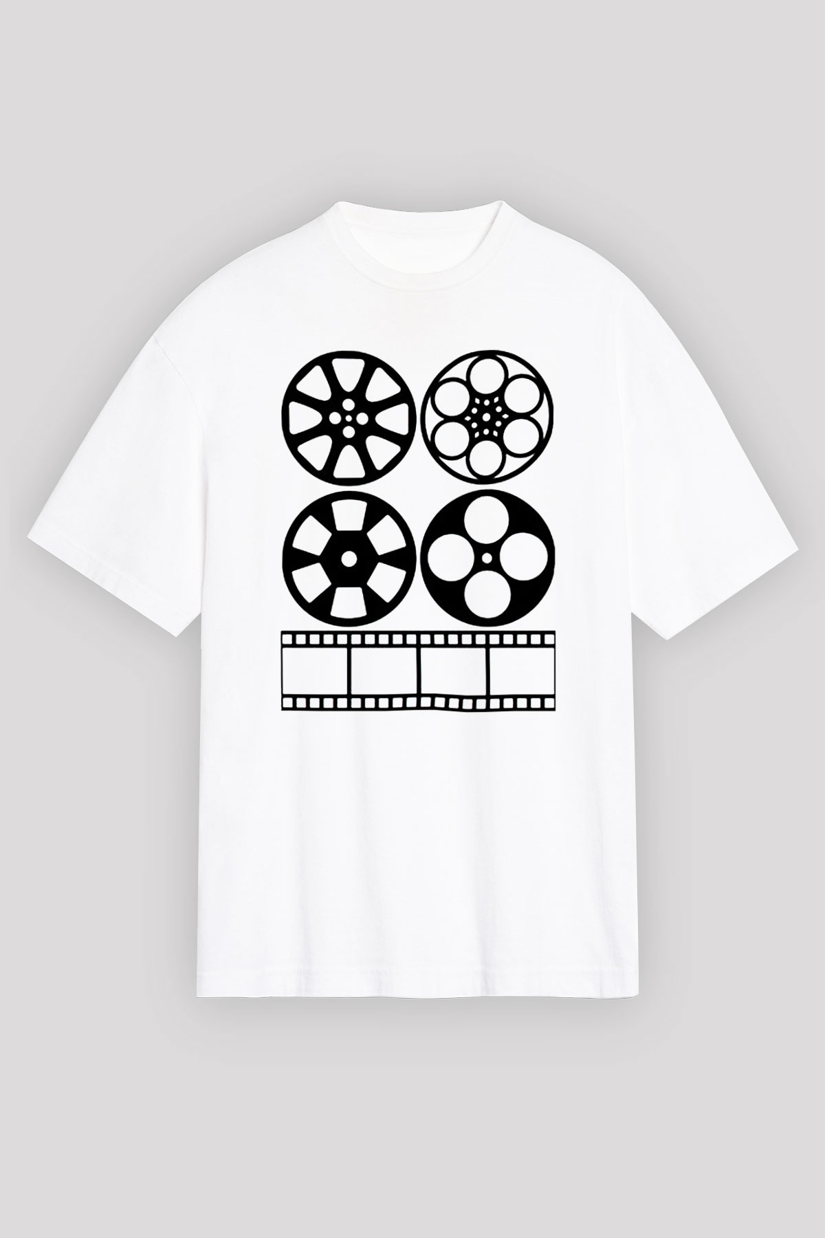 Yönetmen Beyaz Unisex Oversize Tişört T-Shirt