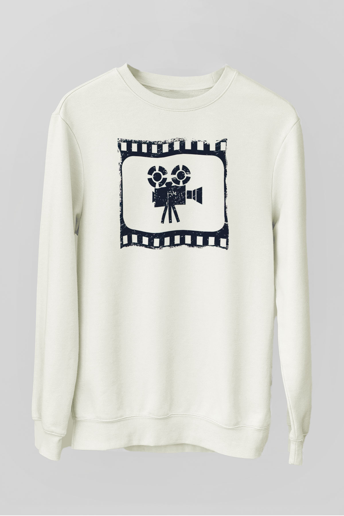 Yönetmen Beyaz Unisex Sweatshirt