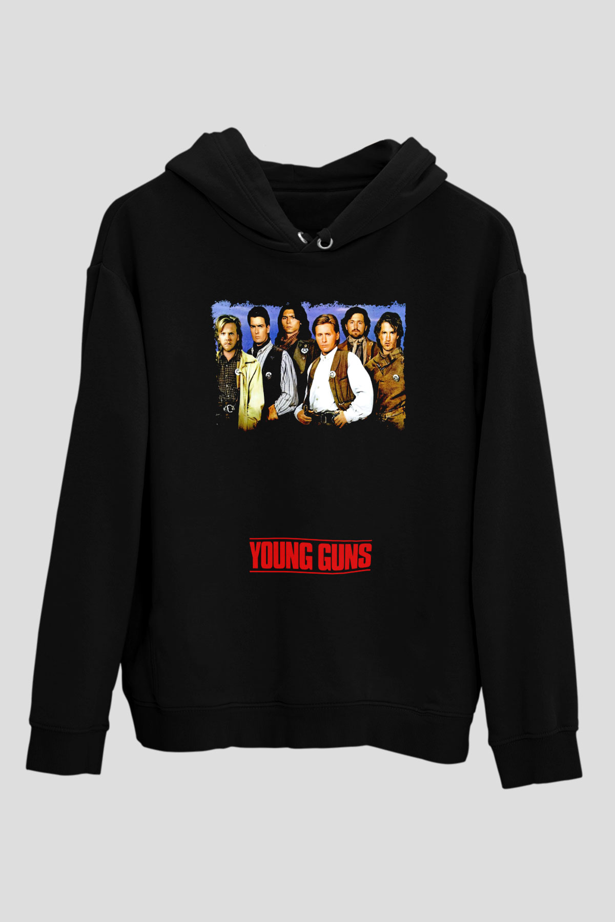 Young Guns Siyah Unisex Hoodie