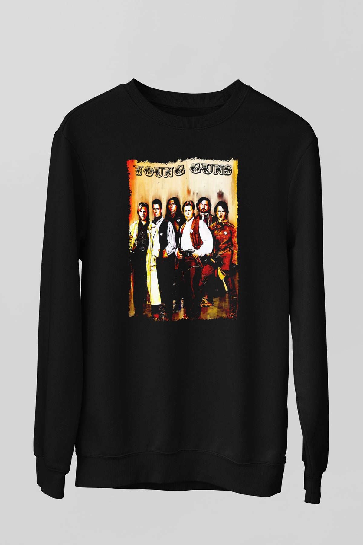 Young Guns Siyah Unisex  Sweatshirt