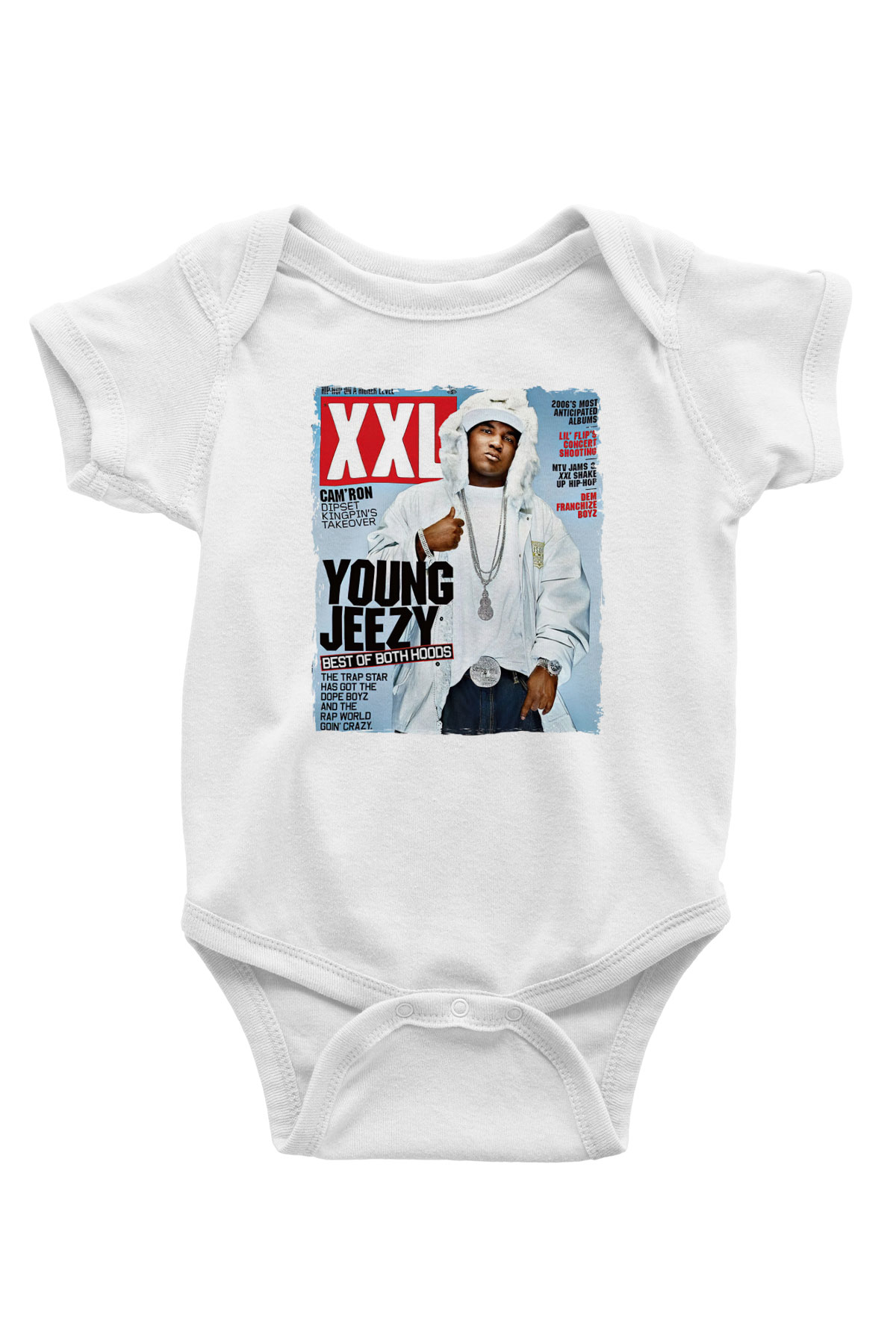 Young Jeezy Beyaz Bebek Body - Zıbın