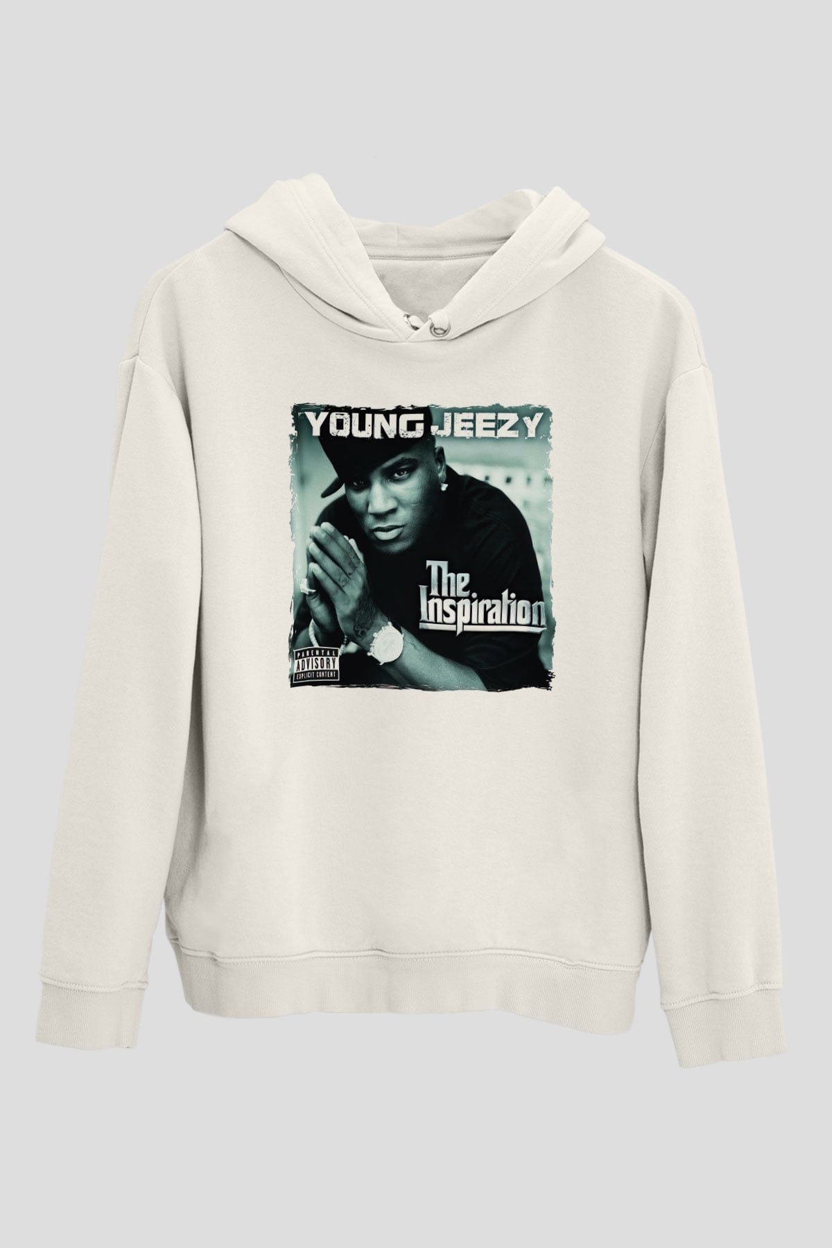 Young Jeezy Beyaz Unisex Kapüşonlu Sweatshirt