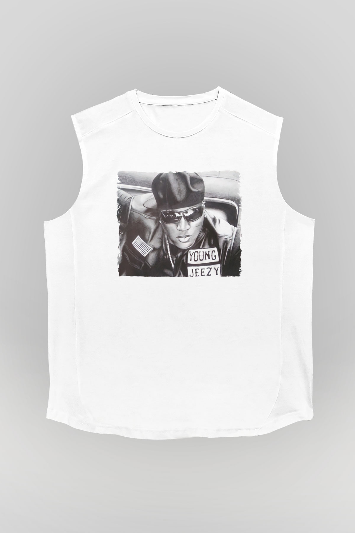 Young Jeezy Beyaz Unisex Kolsuz Tişört