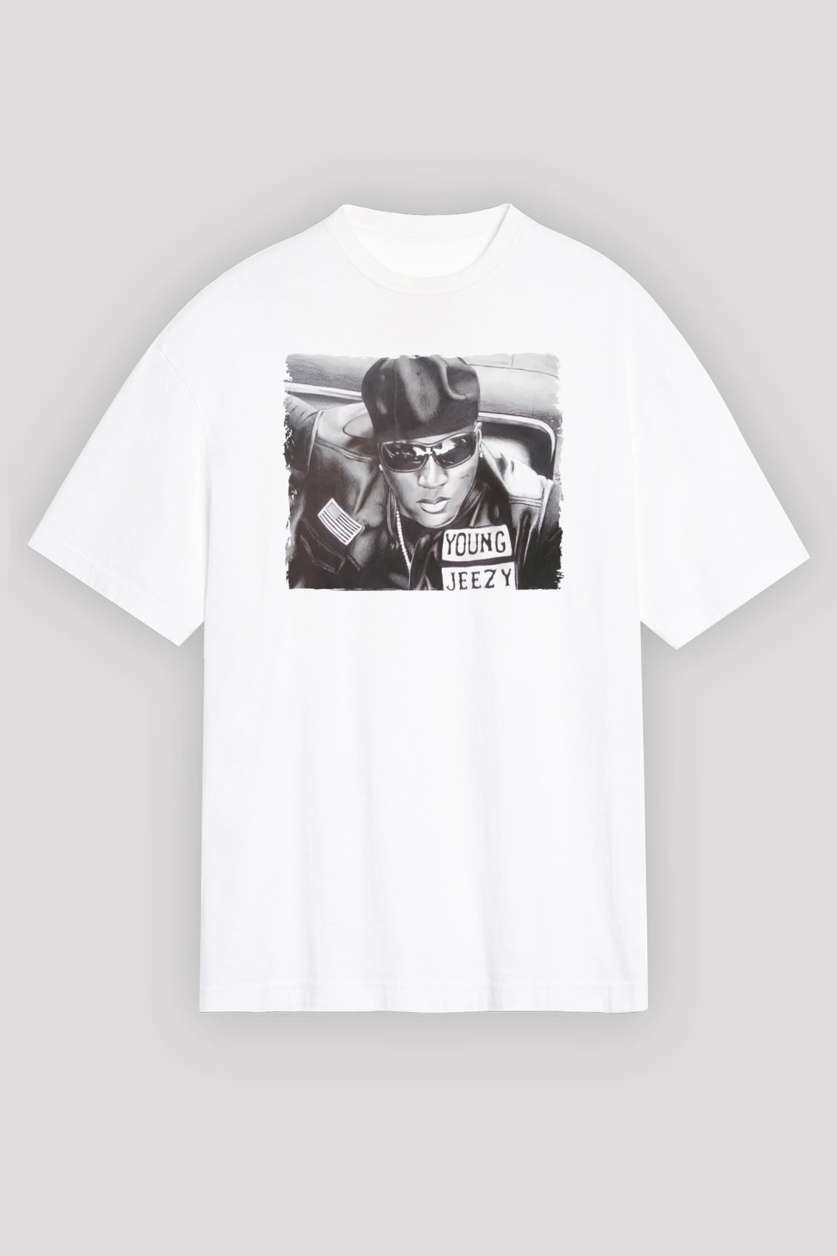 Young Jeezy Beyaz Unisex Tişört T-Shirt - TişörtFabrikası