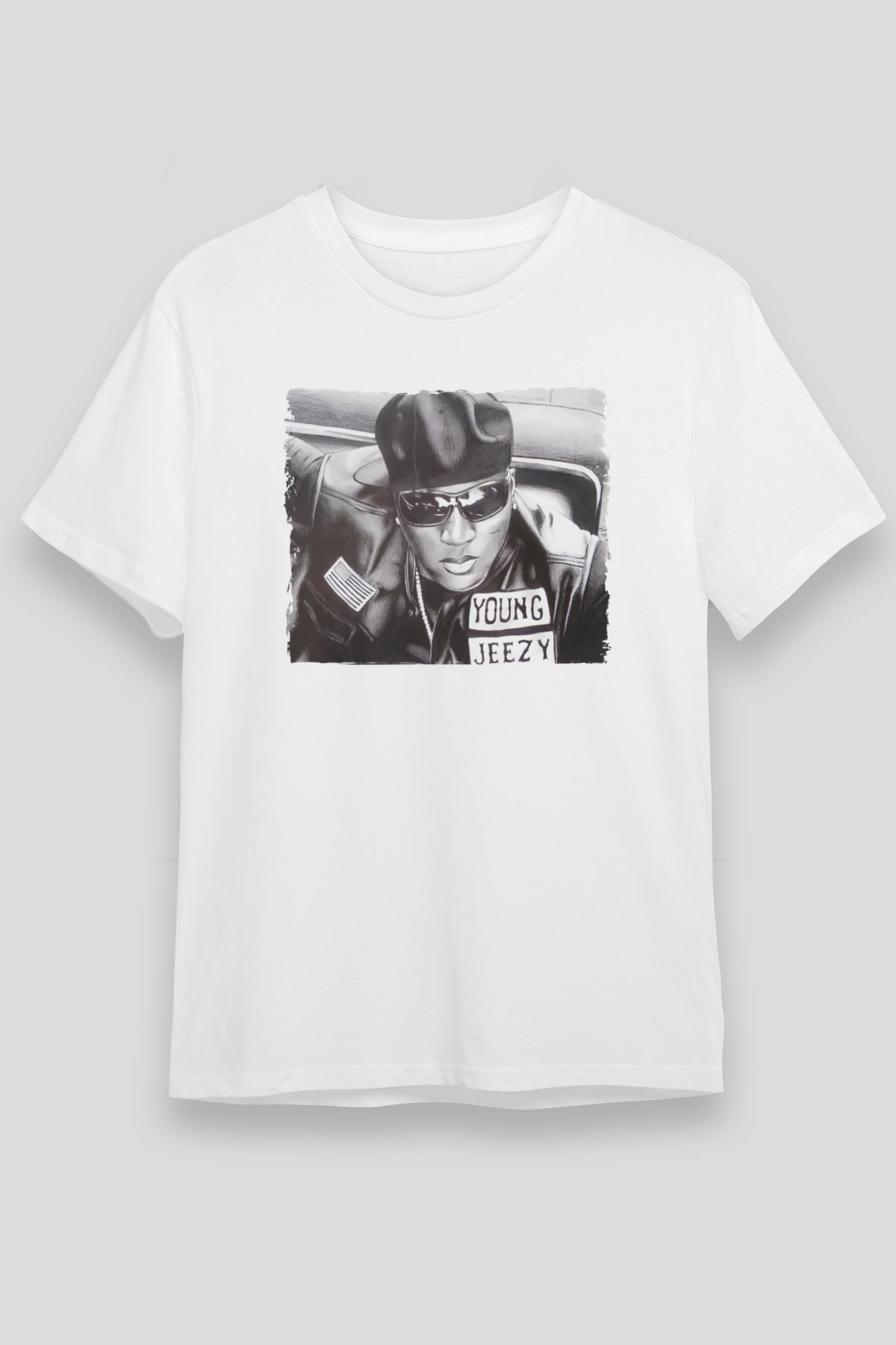Young Jeezy Beyaz Unisex Tişört T-Shirt - TişörtFabrikası