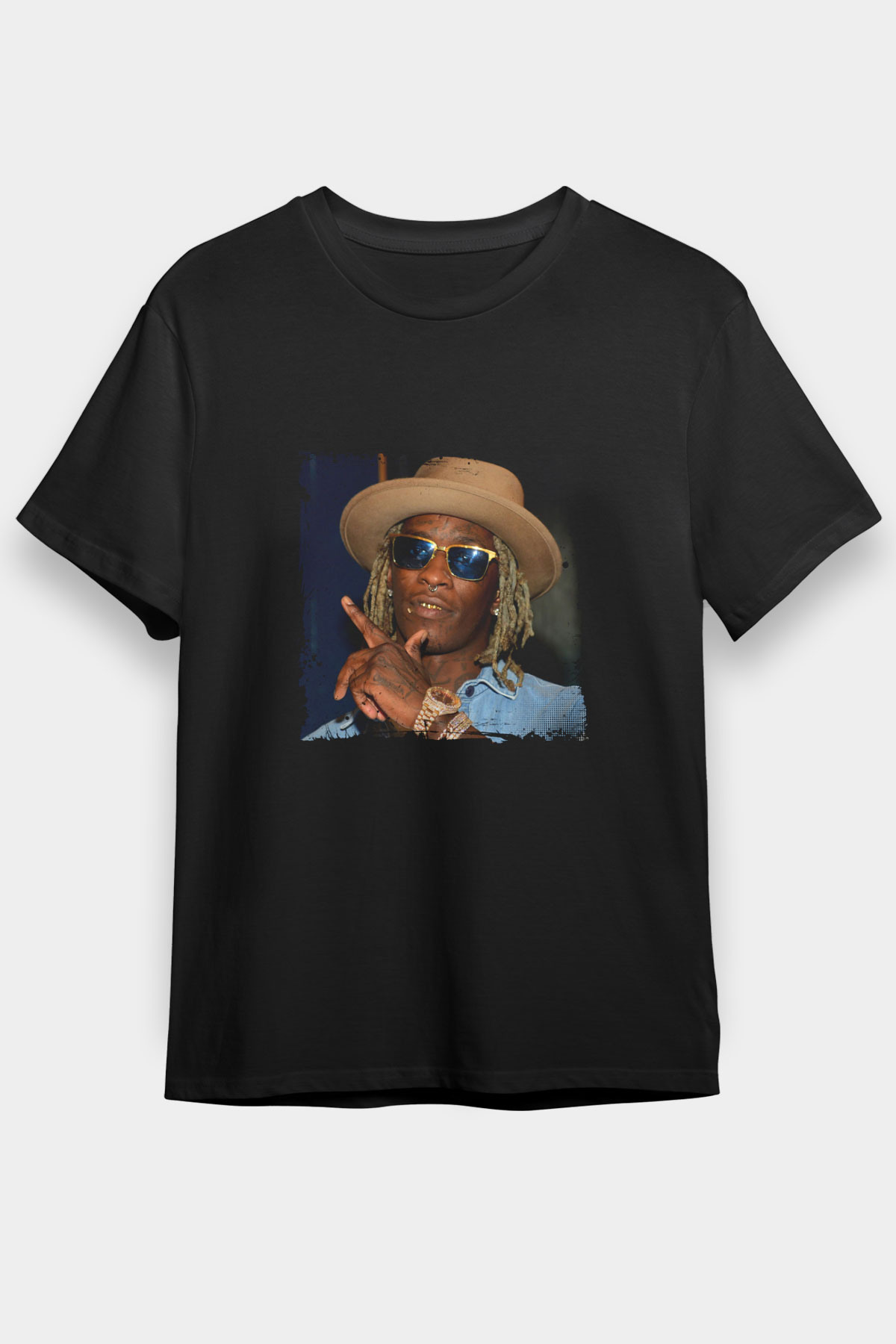 Young Thug Baskılı Unisex Siyah Tişört