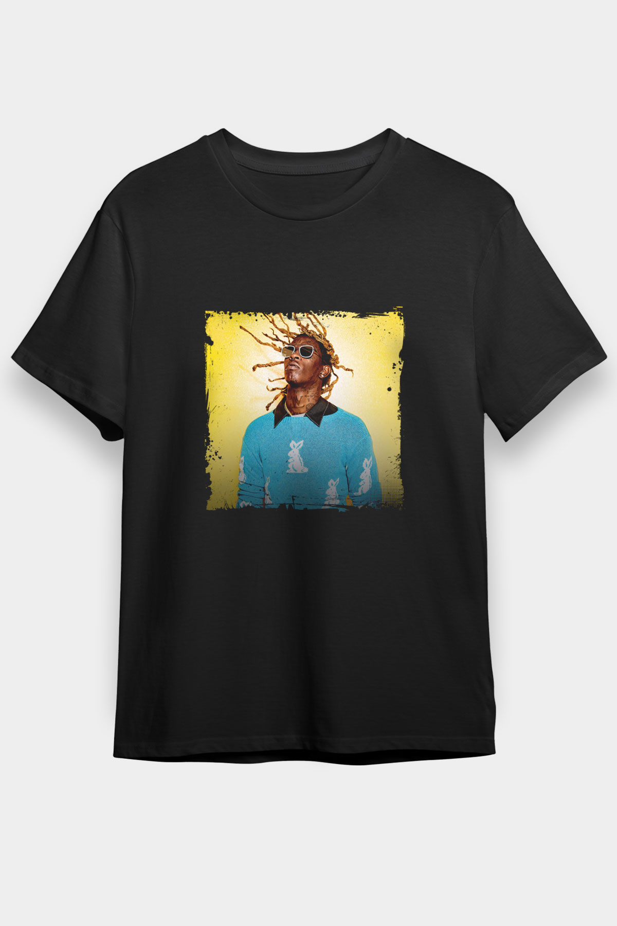 Young Thug Baskılı Unisex Siyah Tişört