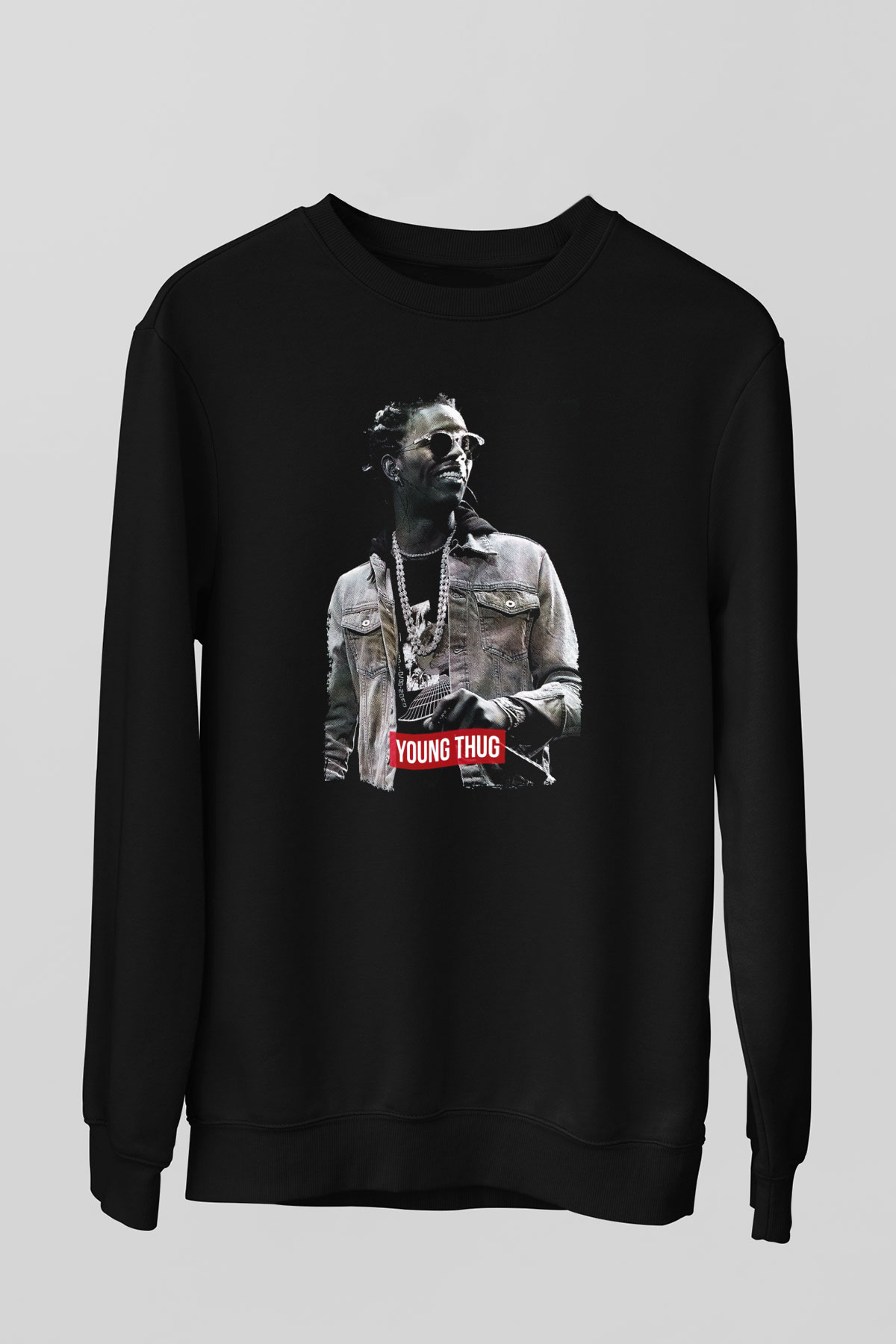 Young Thug Siyah Unisex Sweatshirt