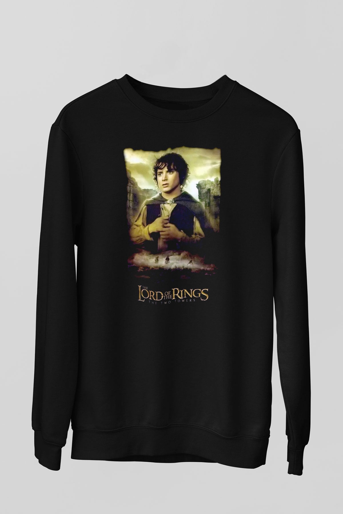 Yüzüklerin Efendisi Siyah Unisex  Sweatshirt