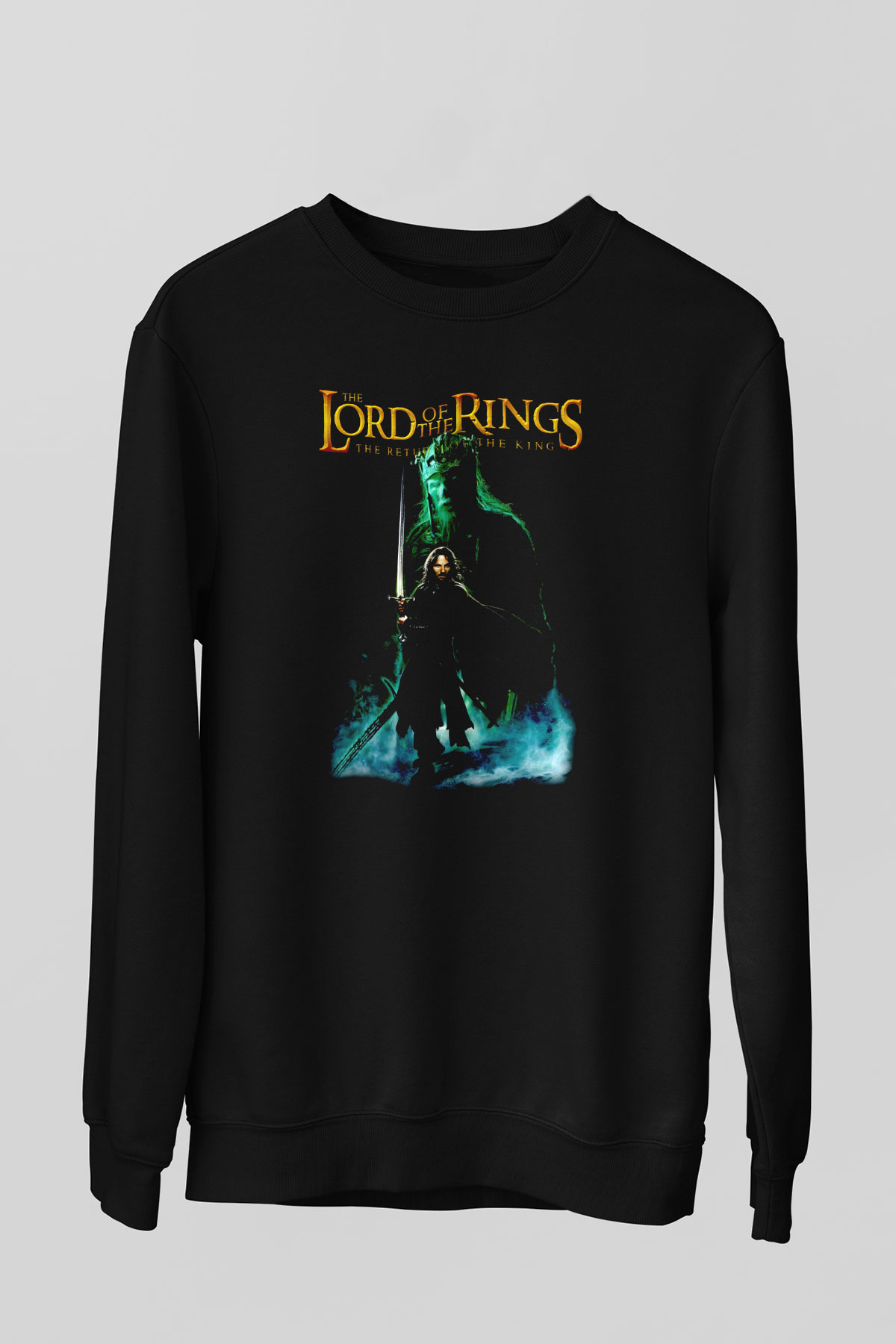 Yüzüklerin Efendisi Siyah Unisex  Sweatshirt