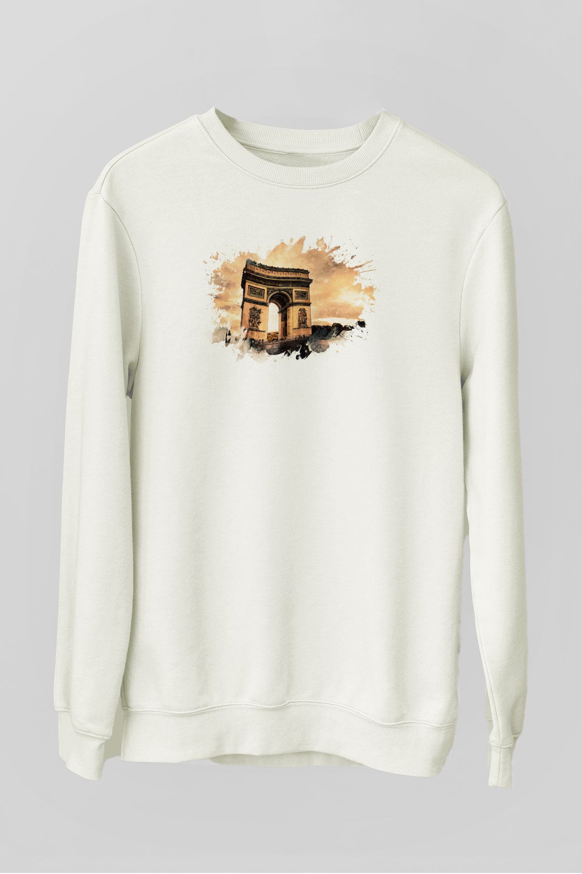 Zafer Takı Beyaz Unisex Sweatshirt