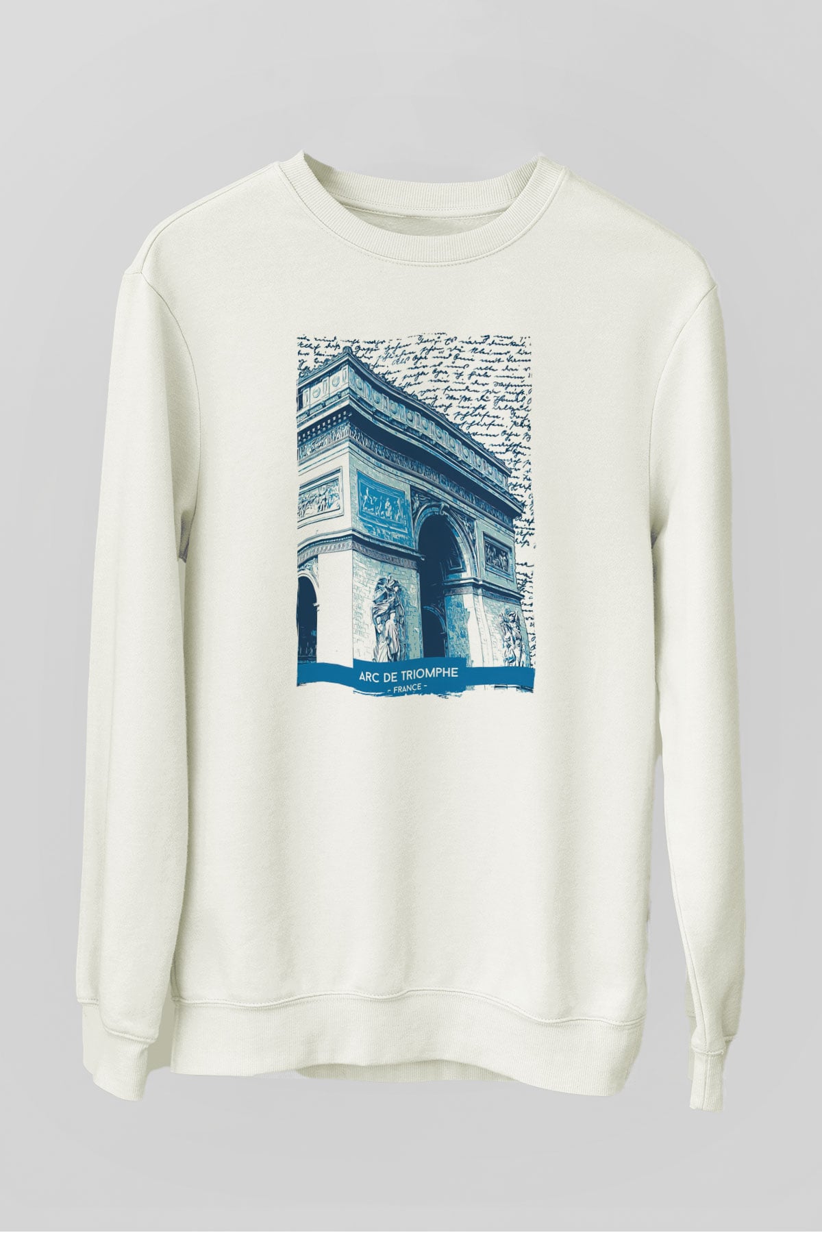 Zafer Takı Beyaz Unisex Sweatshirt