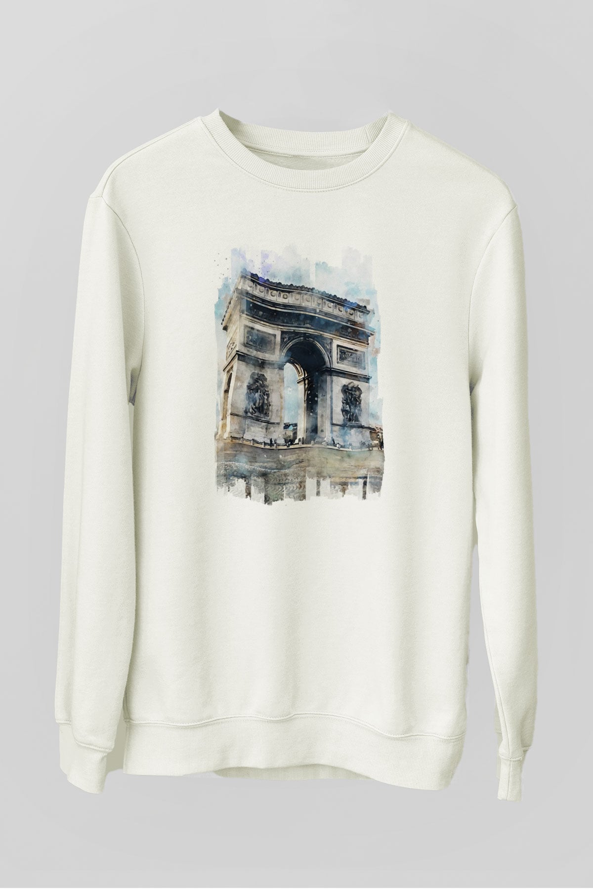 Zafer Takı Beyaz Unisex Sweatshirt