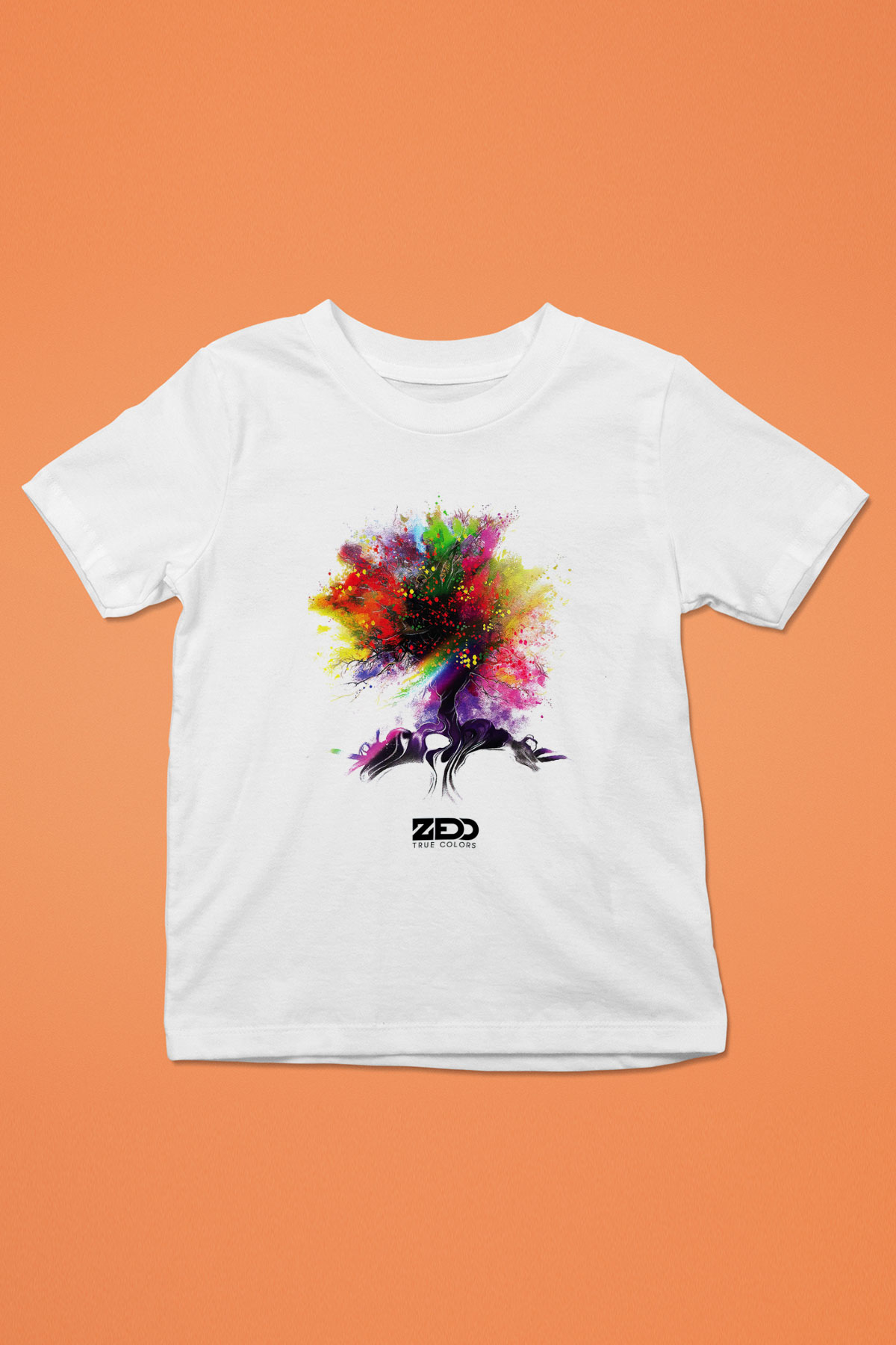 Zedd Baskılı Beyaz Unisex Çocuk Tişört