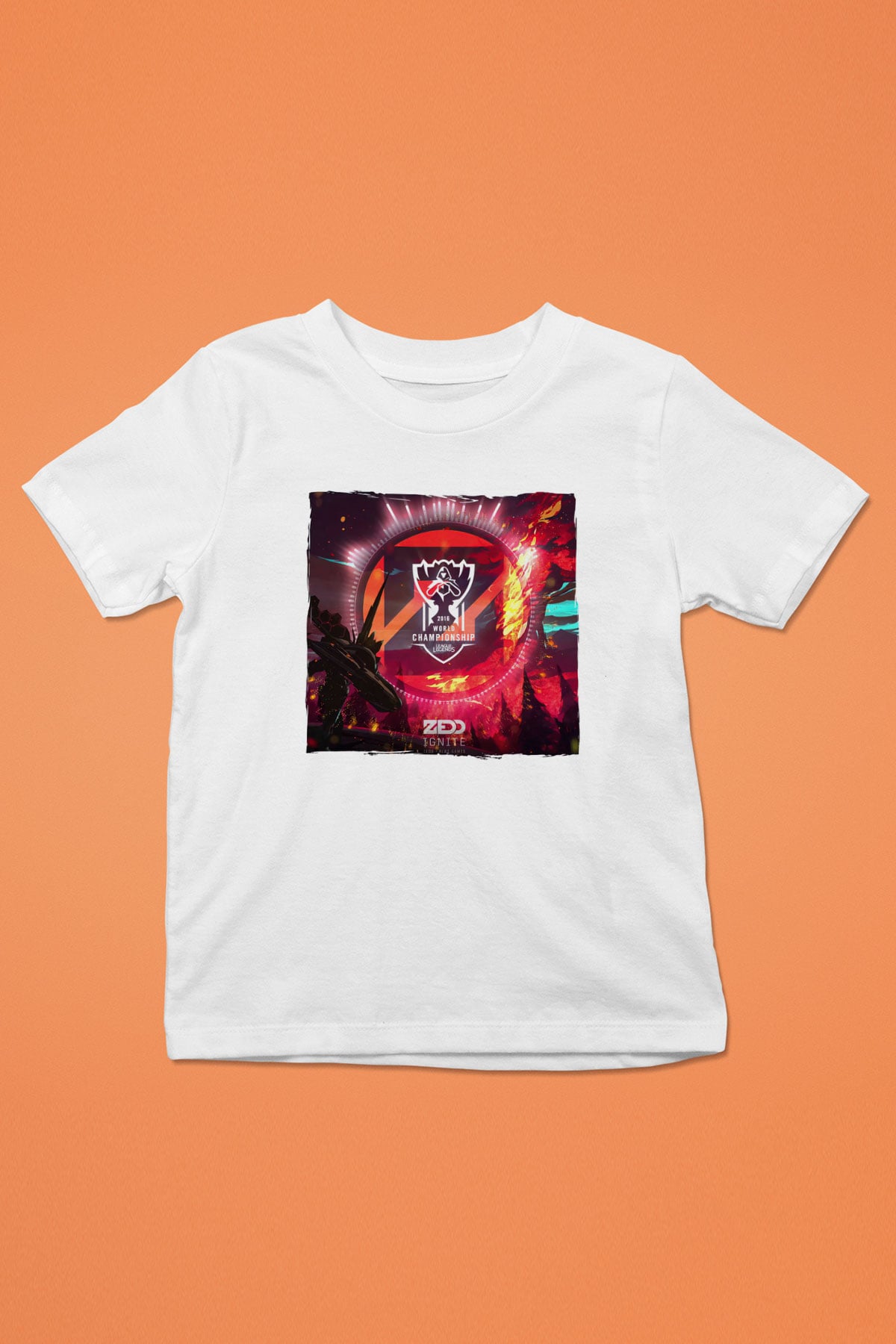 Zedd Beyaz Unisex Çocuk Tişört