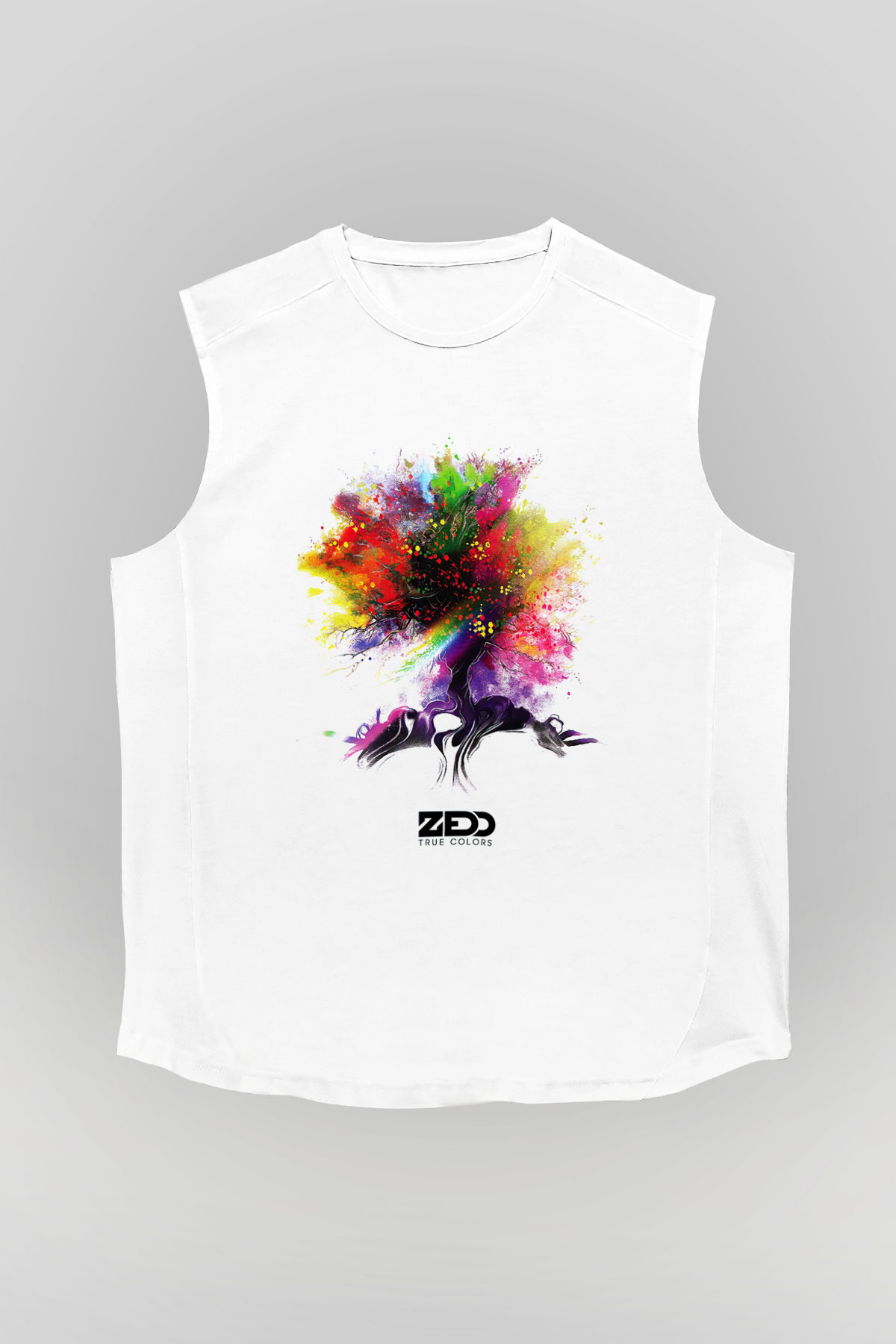 Zedd Beyaz Unisex Kolsuz Tişört