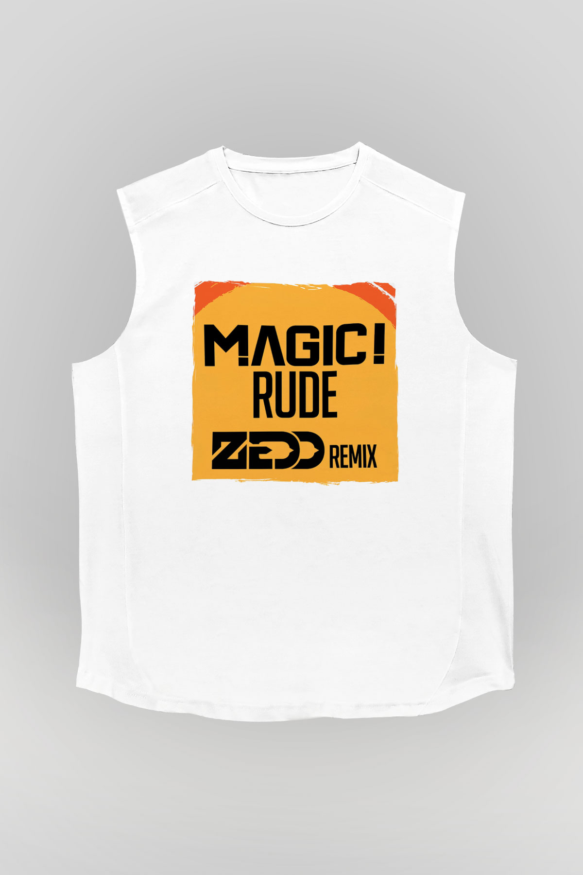 Zedd Beyaz Unisex Kolsuz Tişört