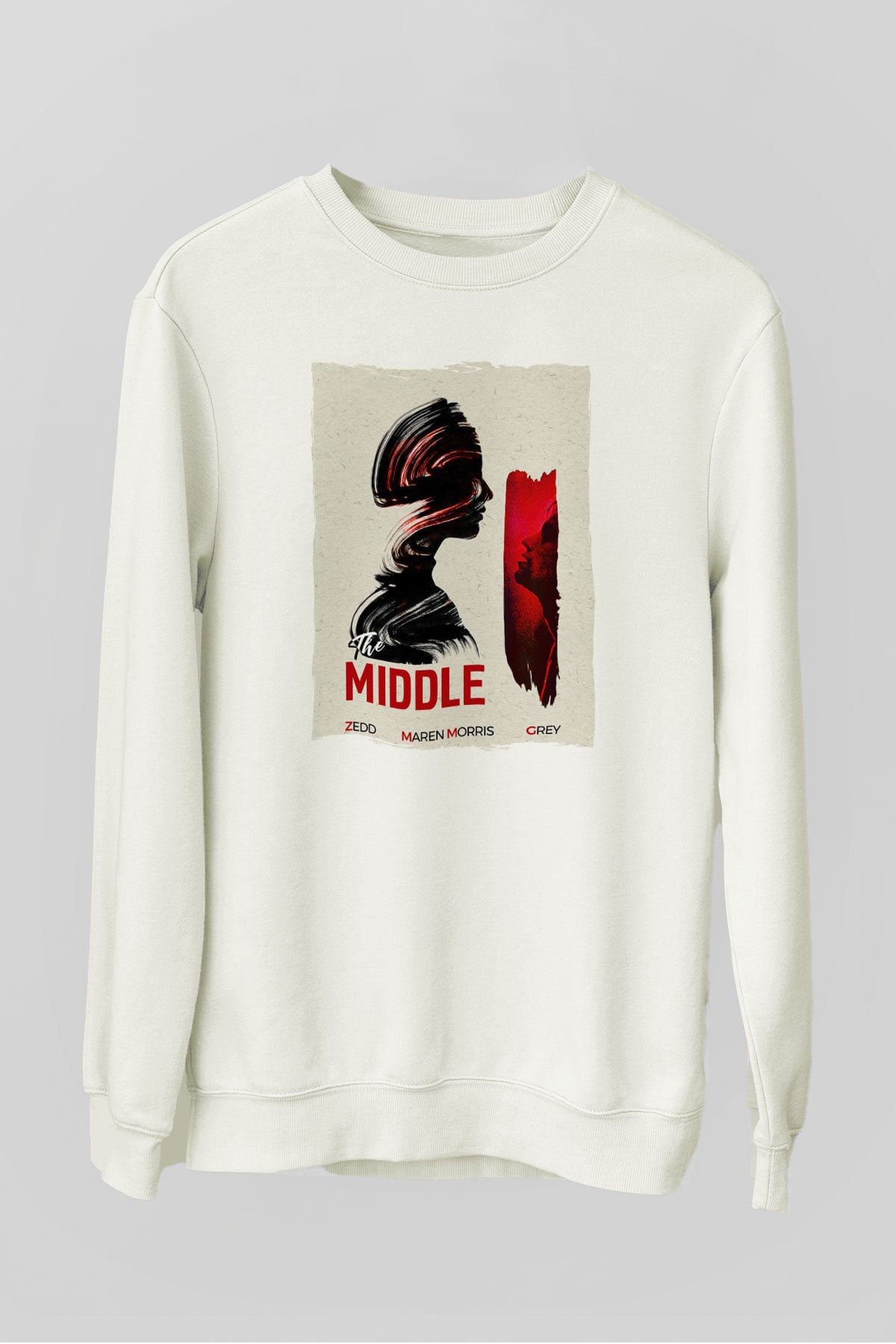 Zedd Beyaz Unisex Sweatshirt
