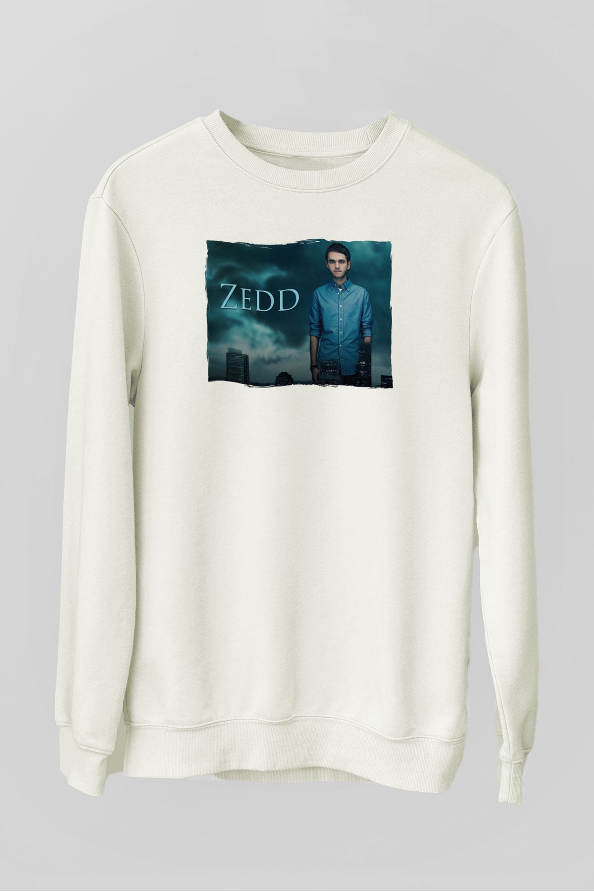 Zedd Beyaz Unisex Sweatshirt