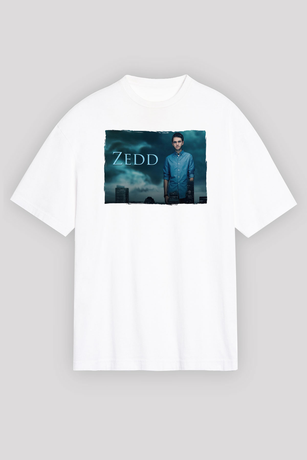 Zedd Beyaz Unisex Tişört T-Shirt - TişörtFabrikası