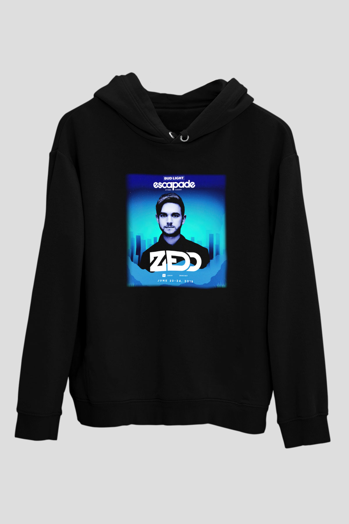 Zedd Siyah Unisex Hoodie